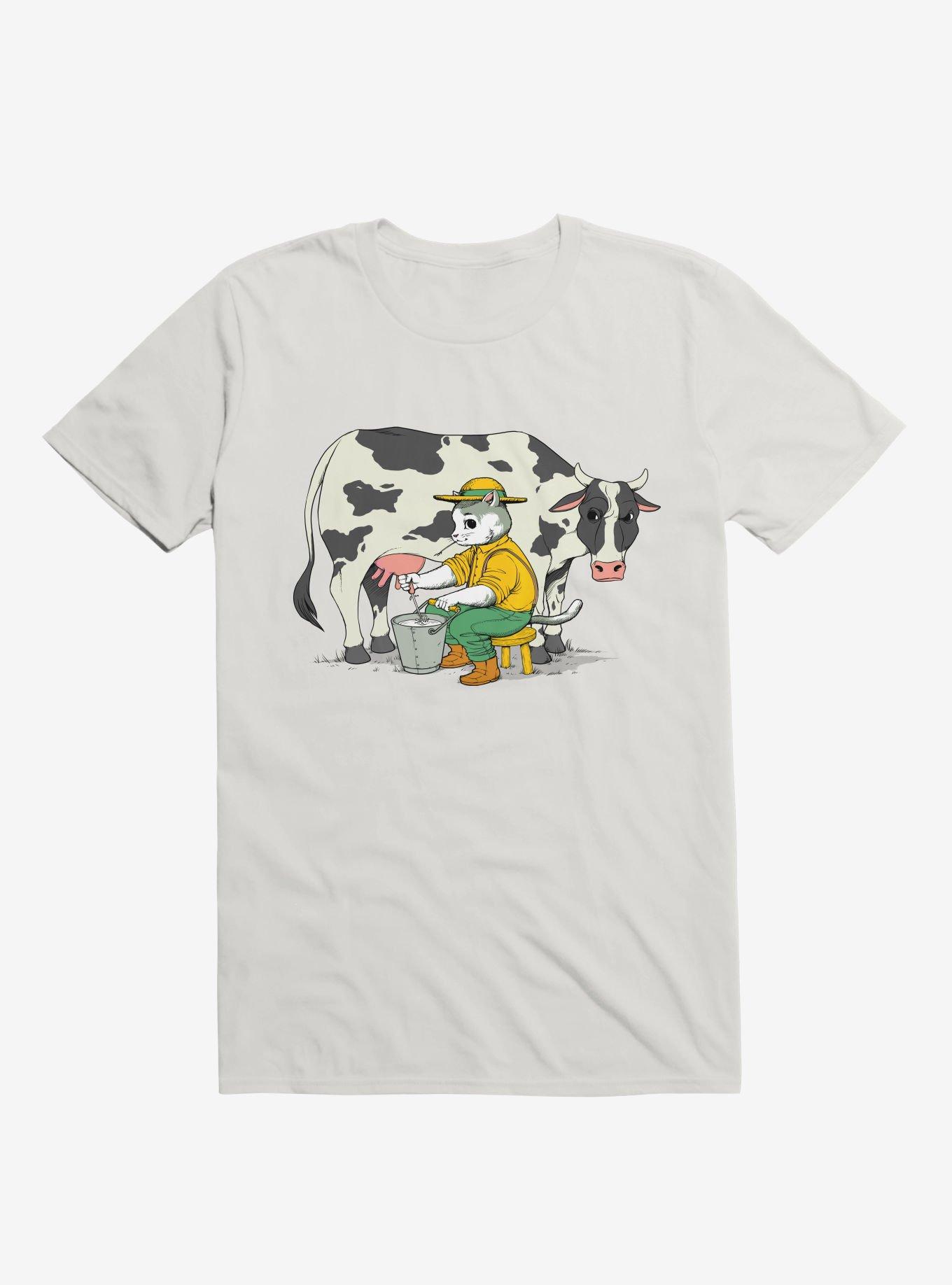 Cat Farmer White T-Shirt, , hi-res