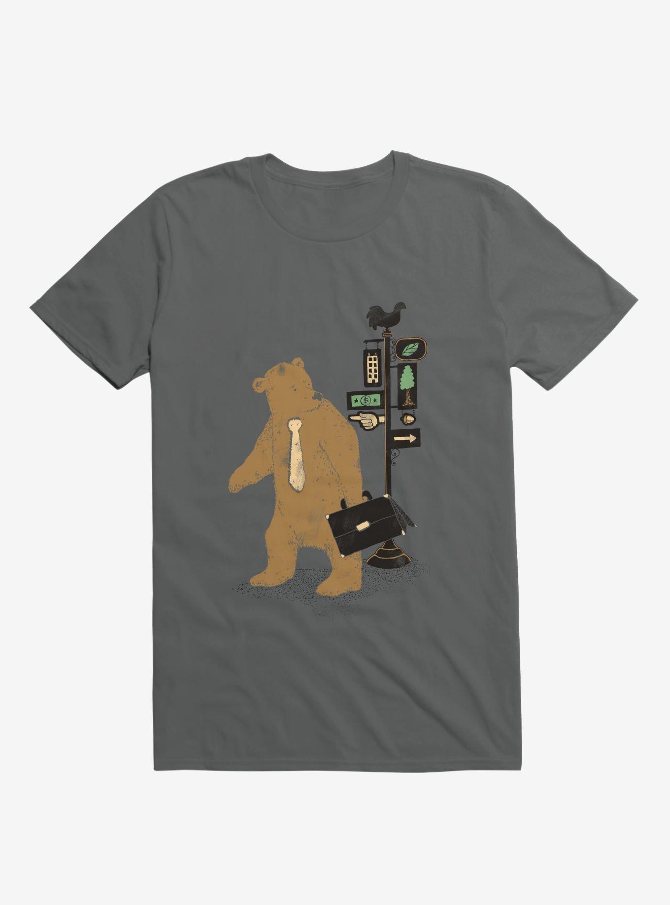 Choices Bear Charcoal Grey T-Shirt, , hi-res