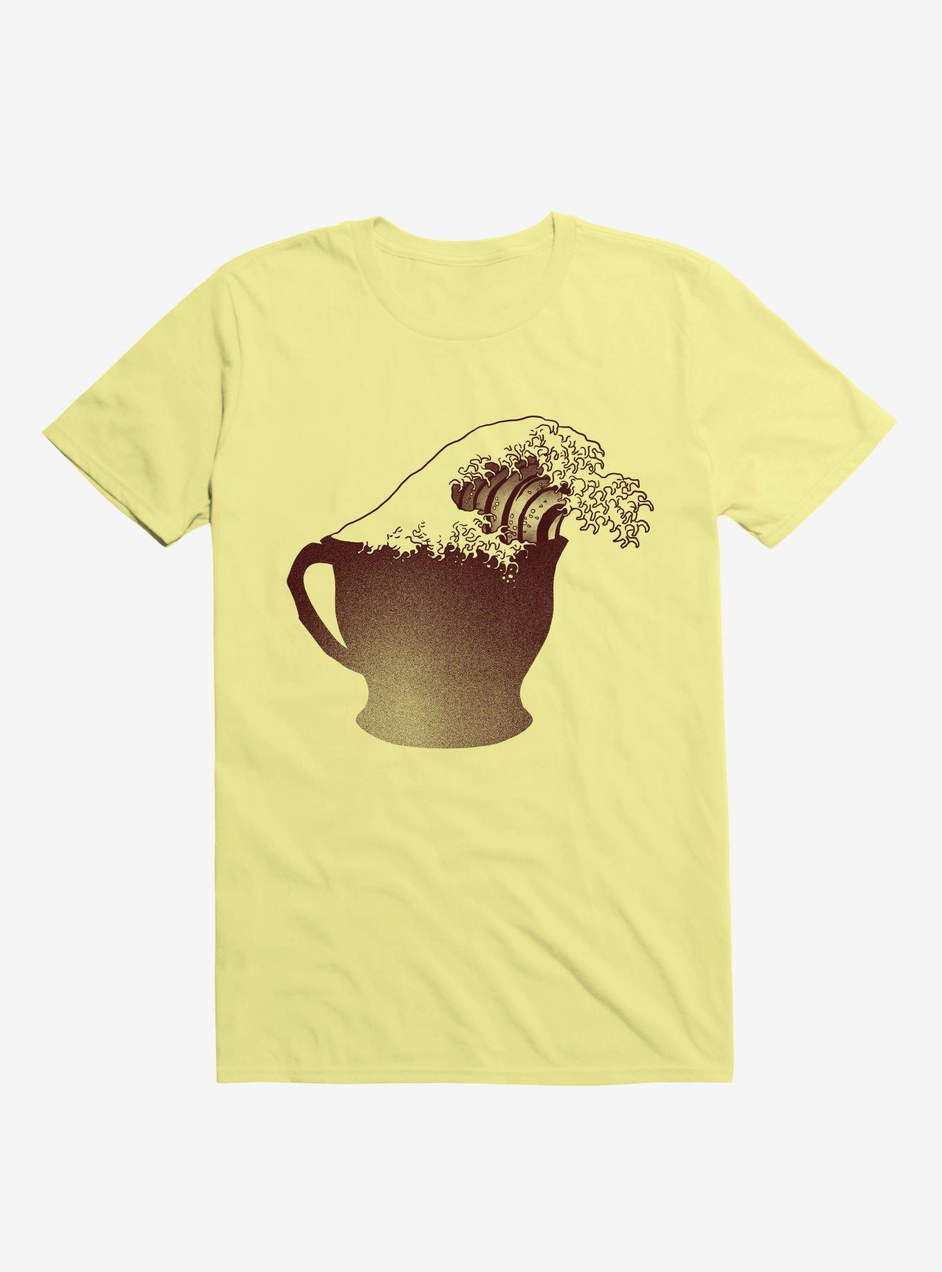Coffee Wave Corn Silk Yellow T-Shirt, , hi-res