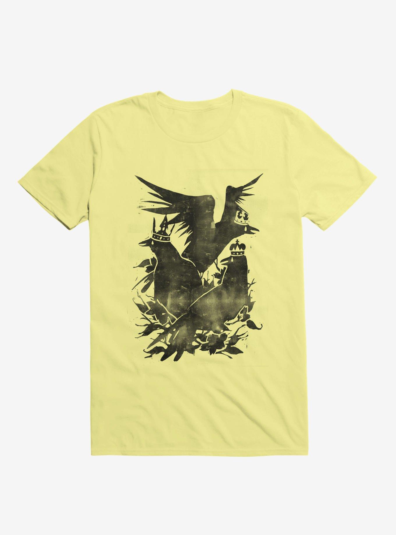 Crowned Crows Corn Silk Yellow T-Shirt, CORN SILK, hi-res