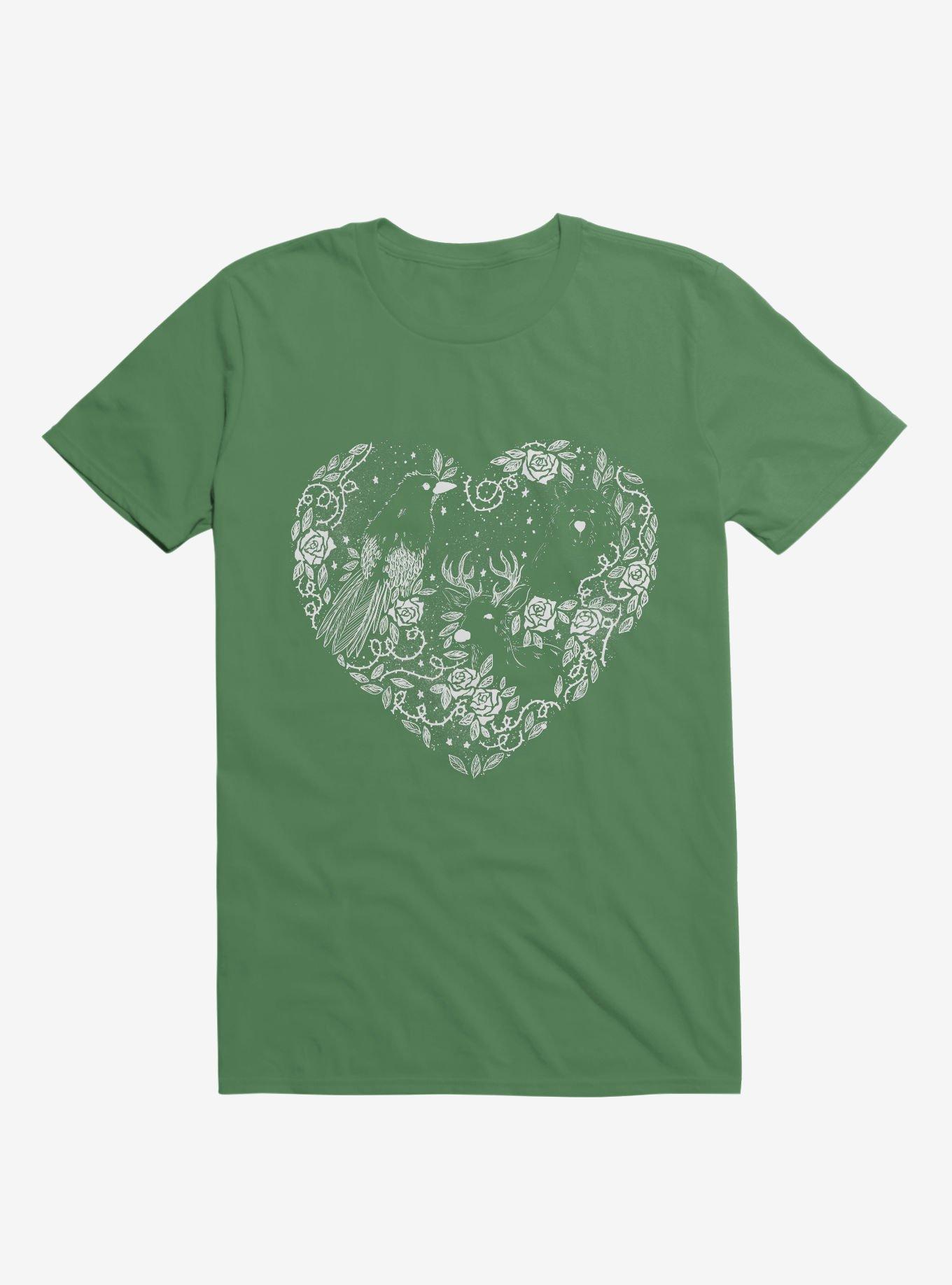 Foggy Forest T-Shirt, KELLY GREEN, hi-res