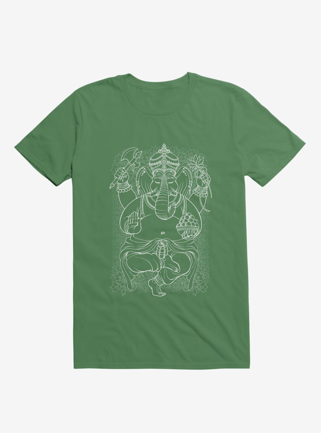 Ganesh T-Shirt, KELLY GREEN, hi-res