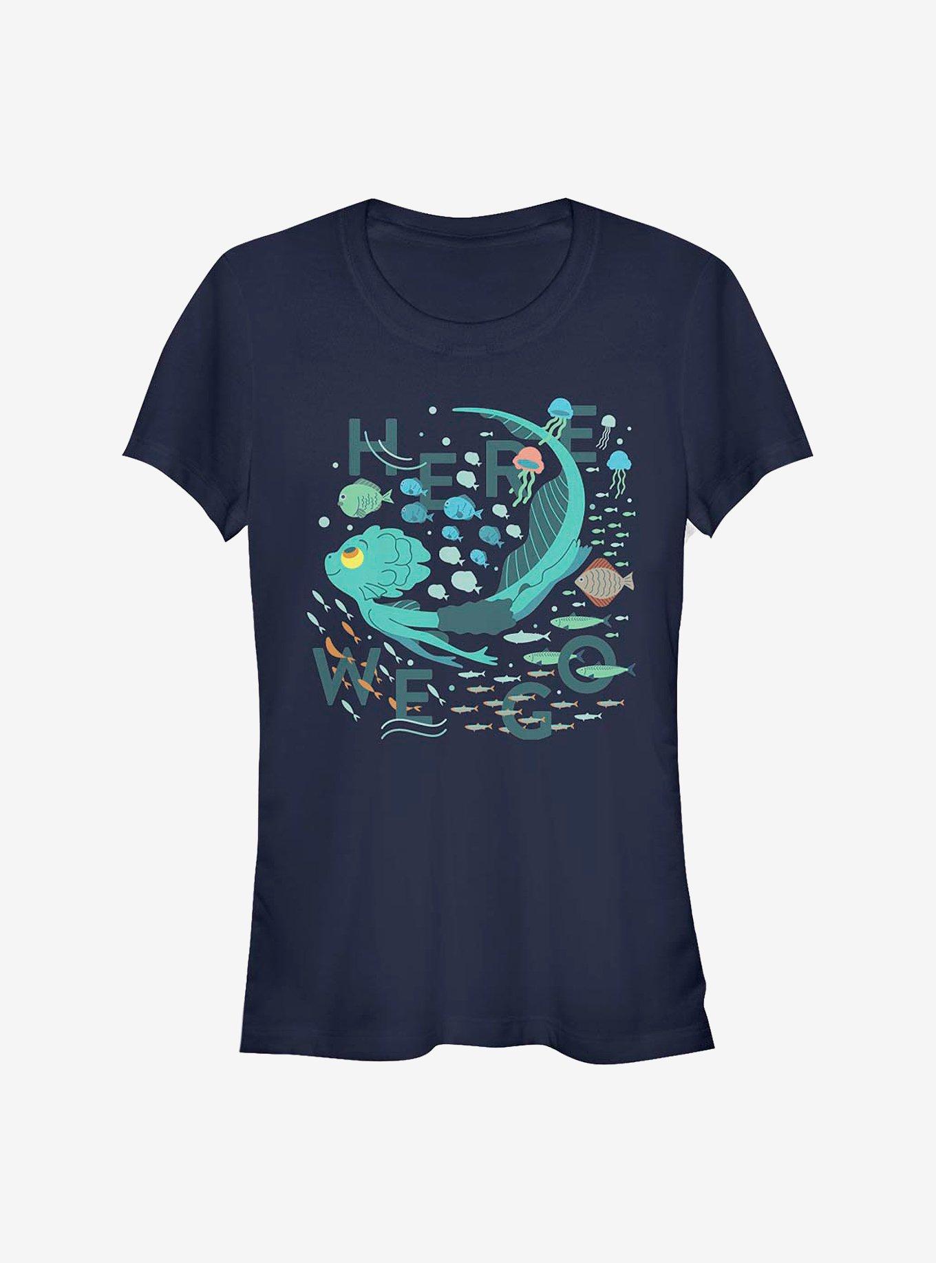 Disney Pixar Luca Here We Go Girls T-Shirt, NAVY, hi-res