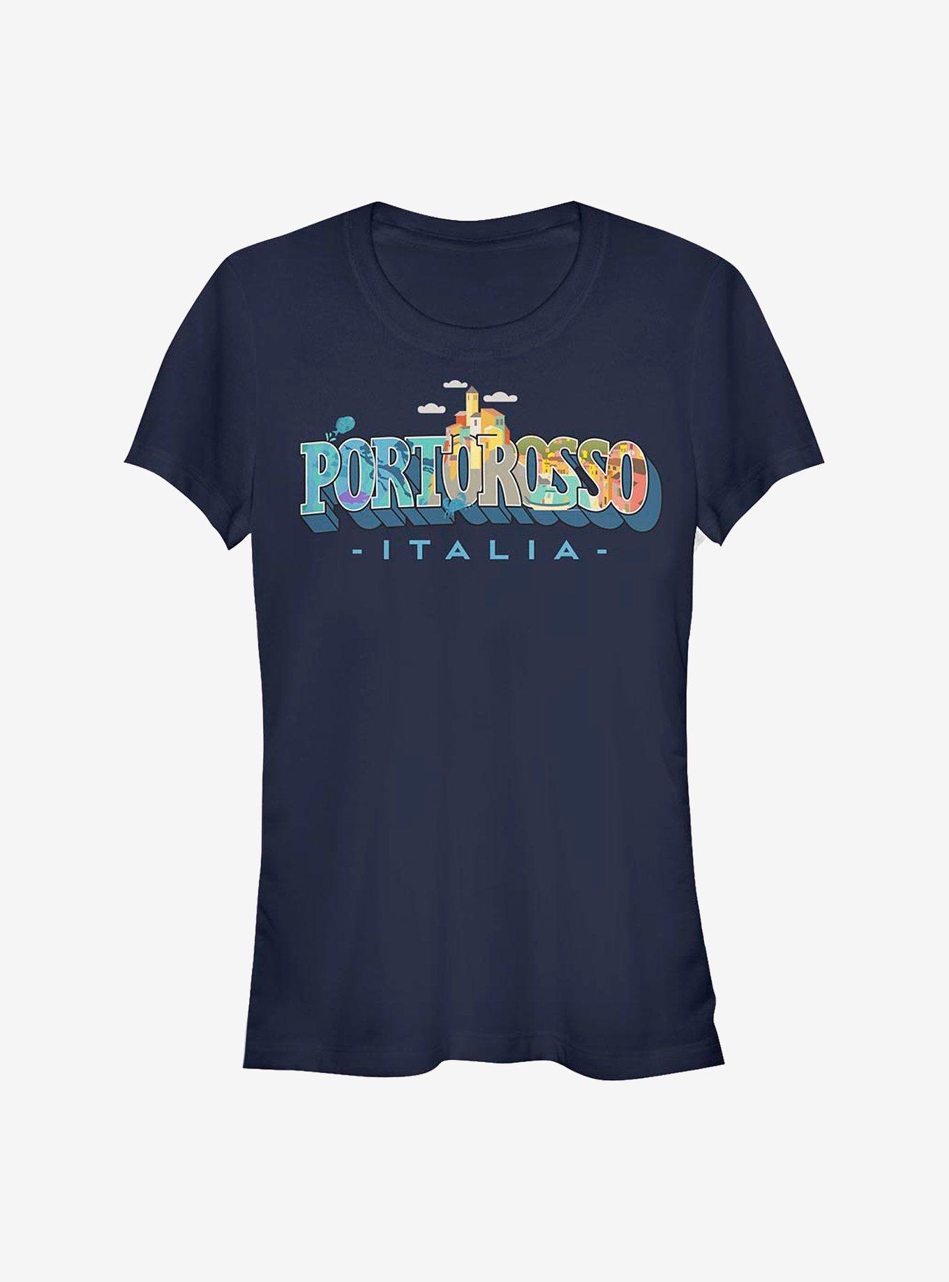 Disney Pixar Luca Portorosso Visit Girls T-Shirt, NAVY, hi-res