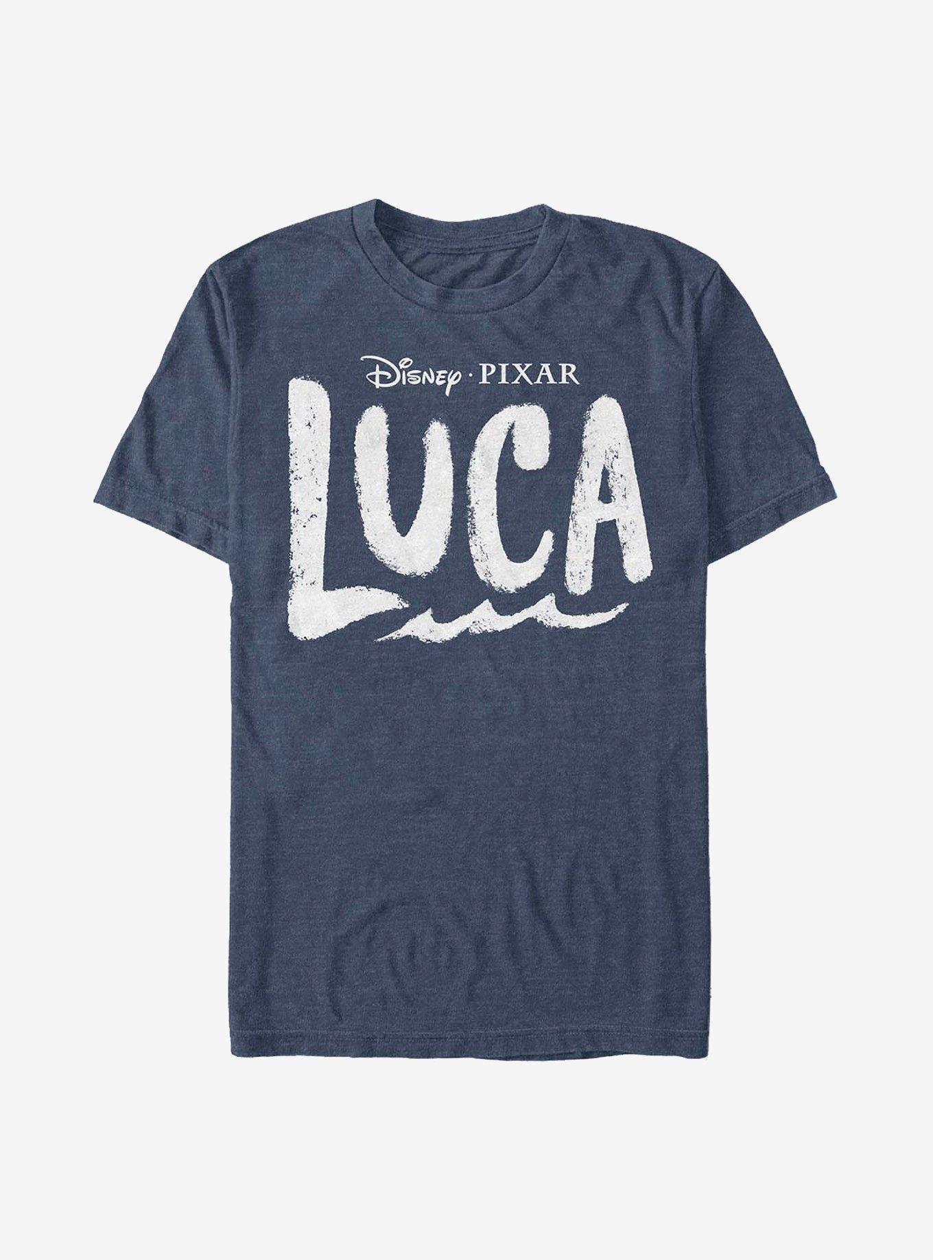 Disney Pixar Luca Logo T-Shirt, NAVY HTR, hi-res