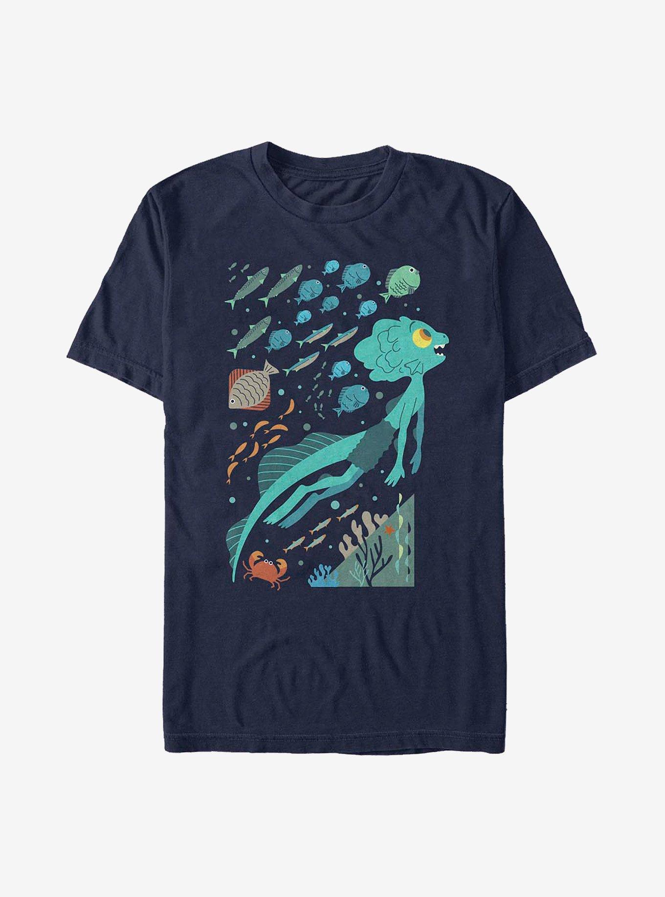 Disney Pixar Luca Under The Sea T-Shirt, NAVY, hi-res