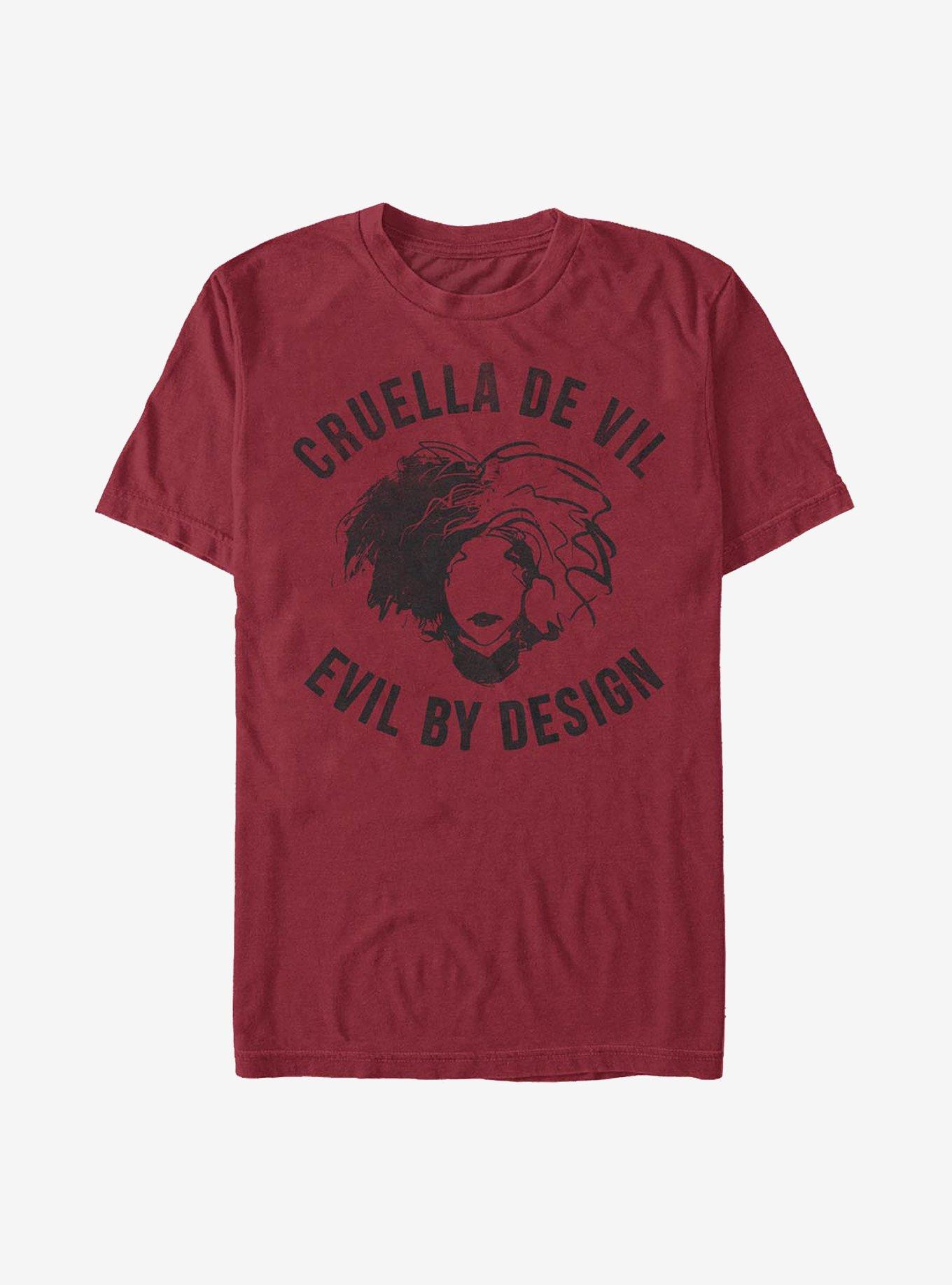 Disney Cruella Evil By Design T-Shirt, CARDINAL, hi-res