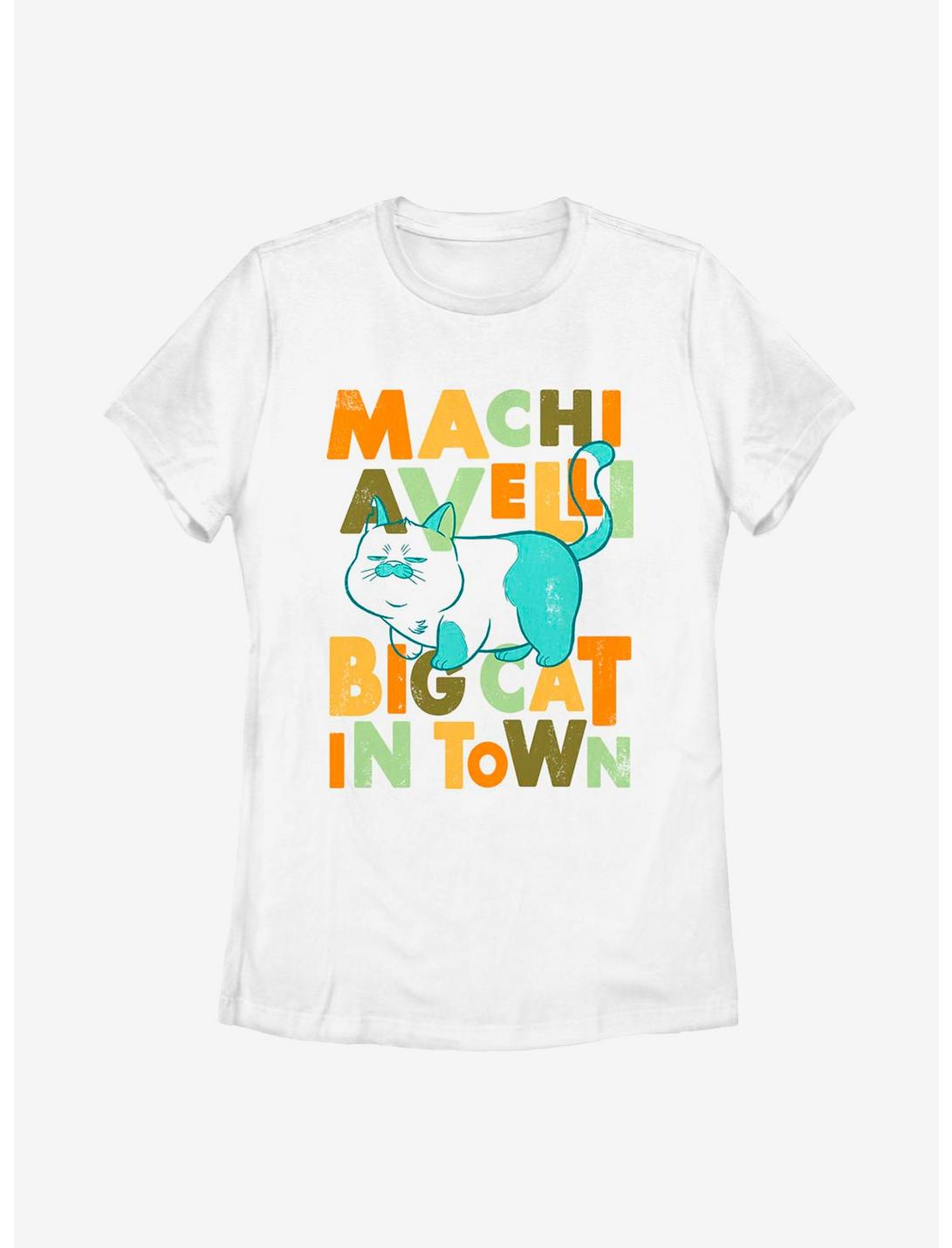 Disney Pixar Luca Machiavelli Big Cat In Town Womens T-Shirt, WHITE, hi-res