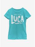 Disney Pixar Luca Logo Youth Girls T-Shirt, TAHI BLUE, hi-res