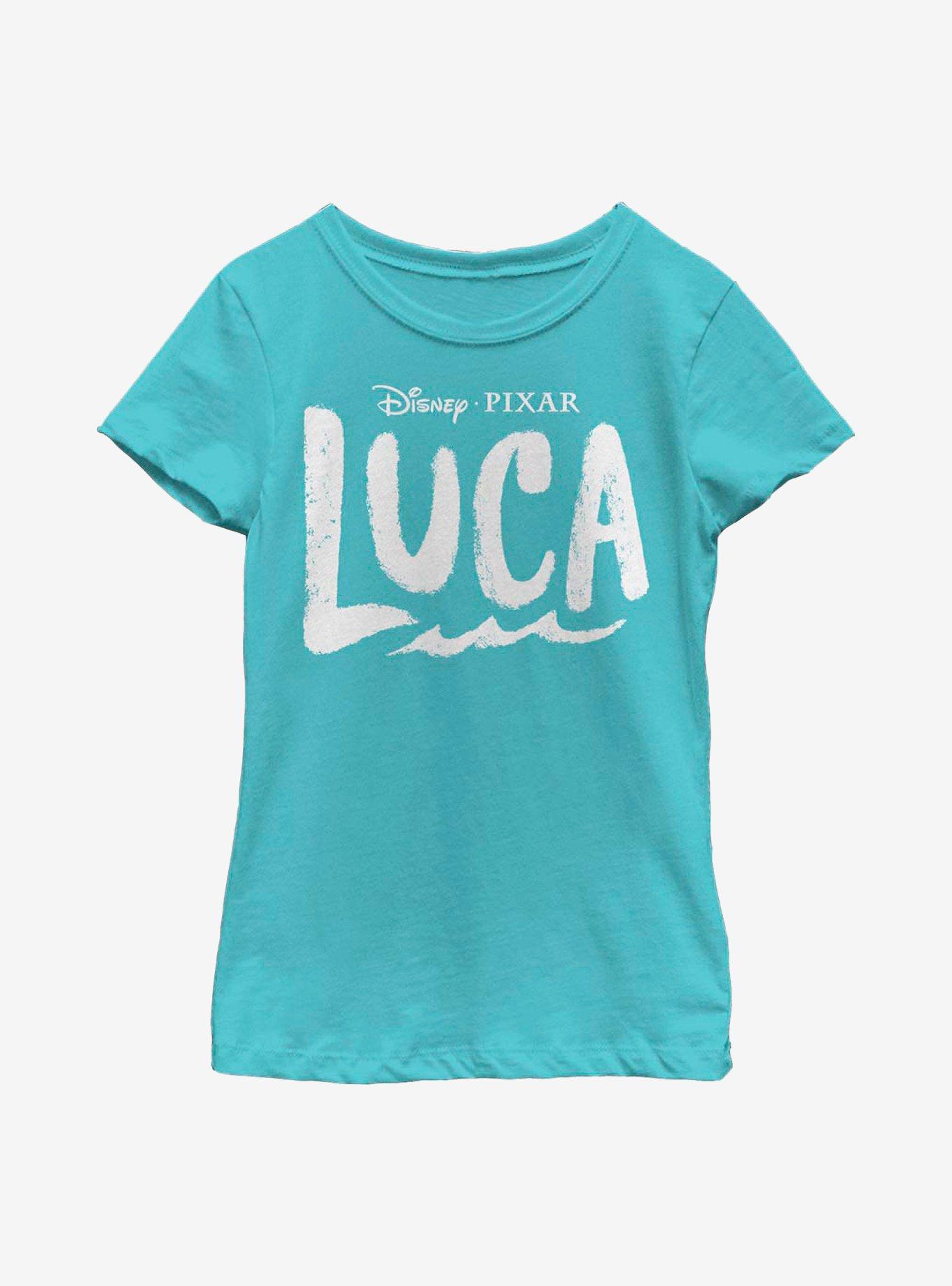 Disney Pixar Luca Logo Youth Girls T-Shirt, TAHI BLUE, hi-res