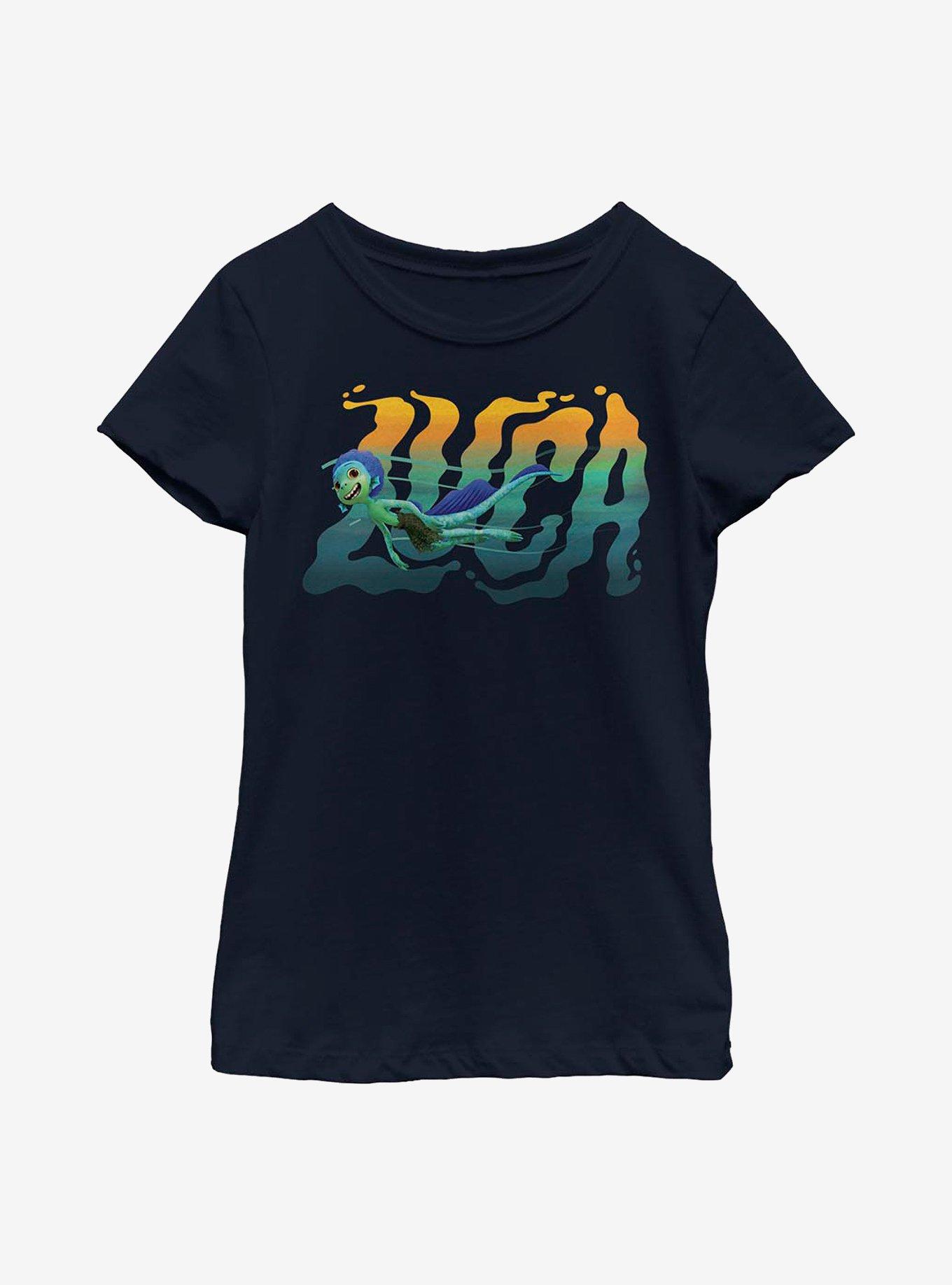 Disney Pixar Luca Swimming Youth Girls T-Shirt, , hi-res
