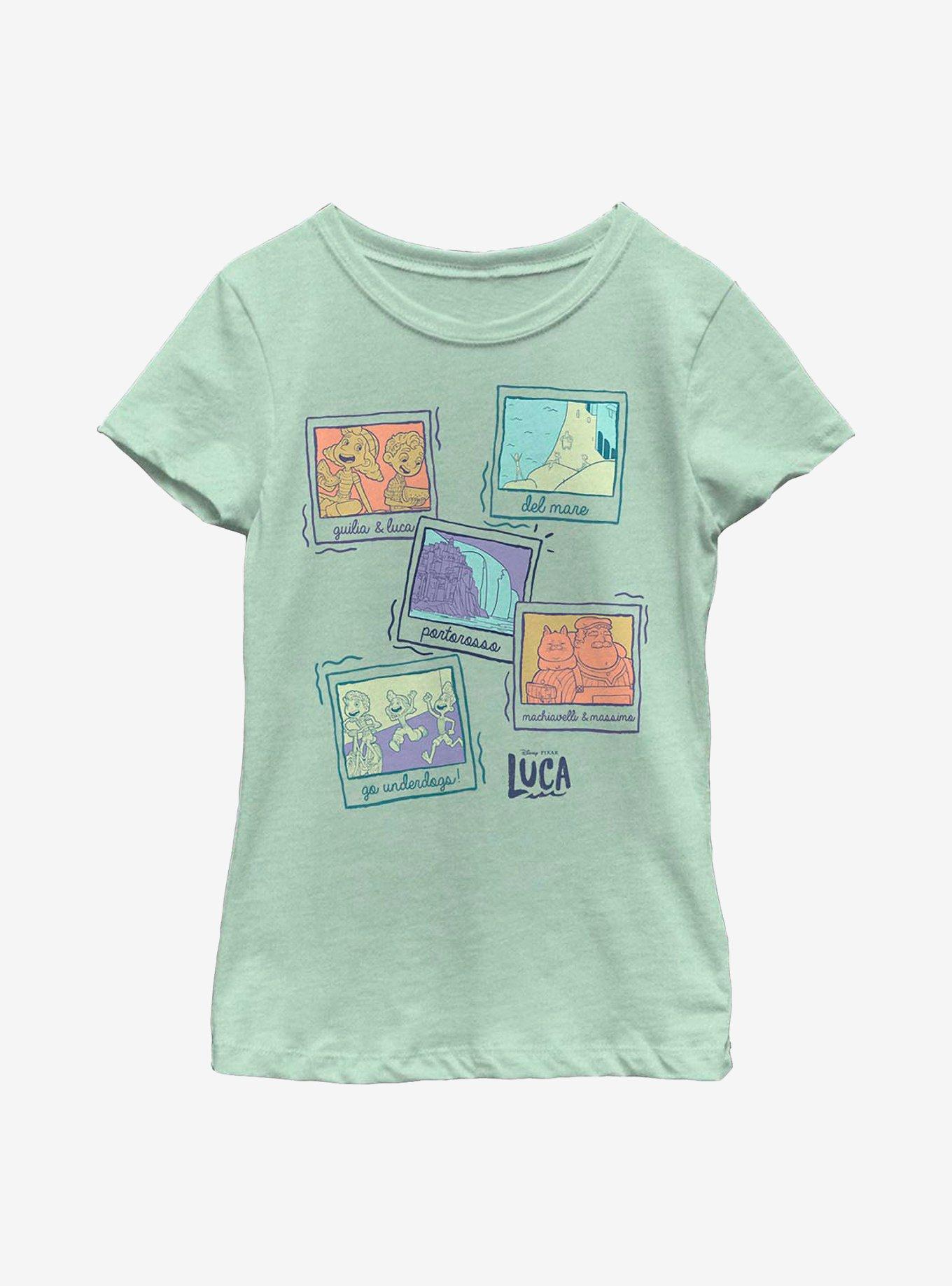 Disney Pixar Luca Polaroid Summer Youth Girls T-Shirt, , hi-res