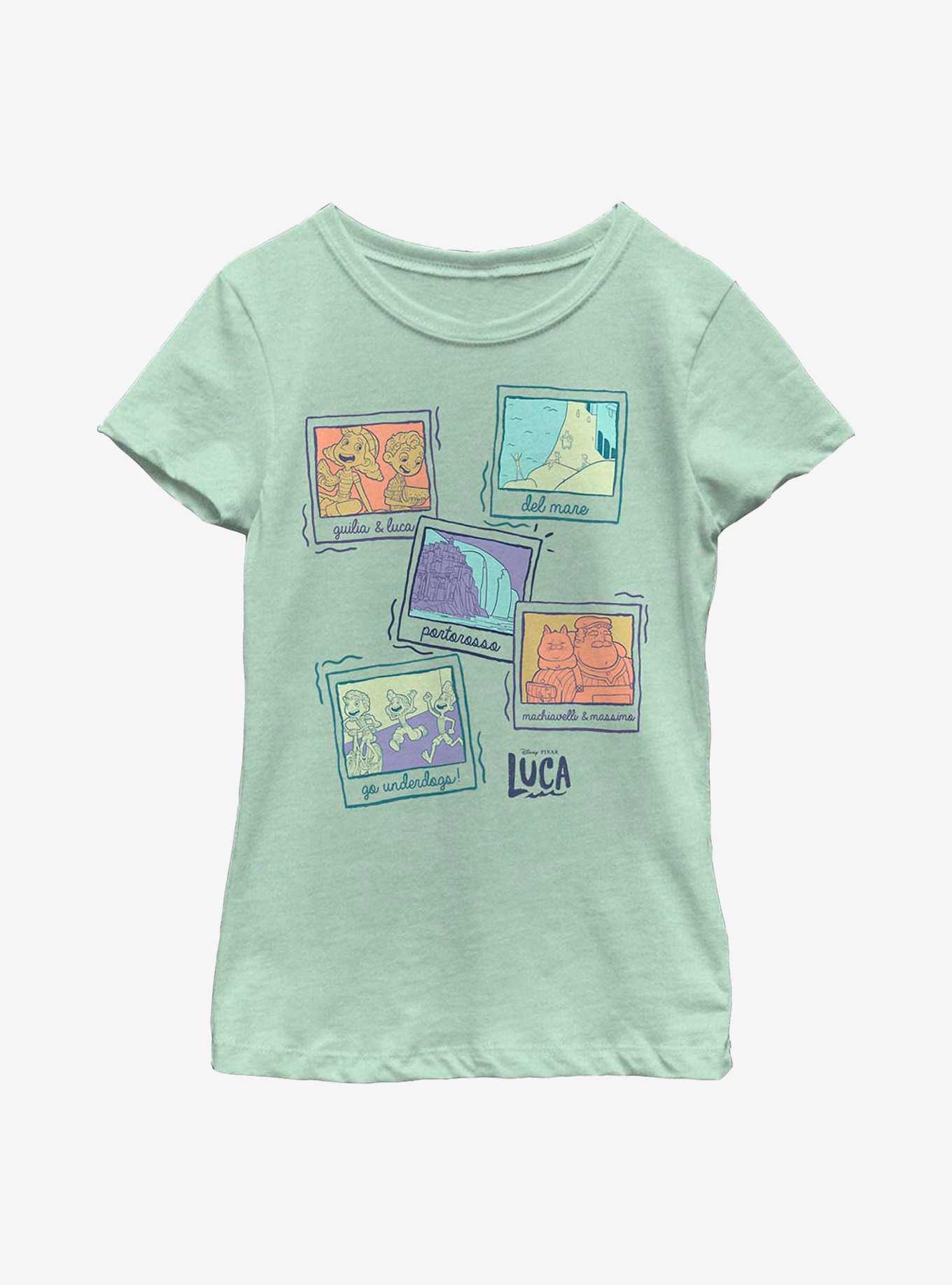 Disney Pixar Luca Polaroid Summer Youth Girls T-Shirt, , hi-res