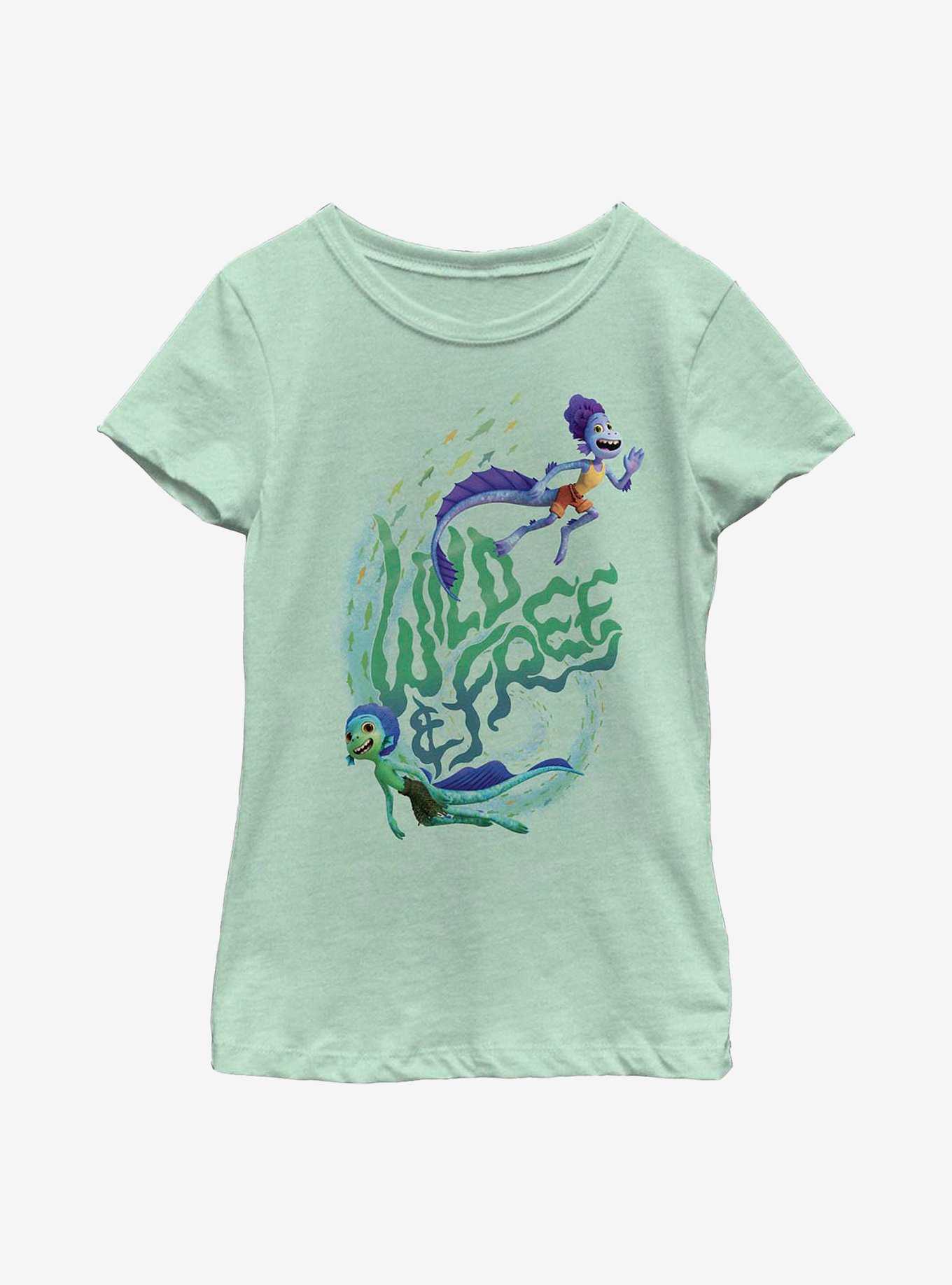 Disney Pixar Luca Wild And Free Swimming Youth Girls T-Shirt, , hi-res