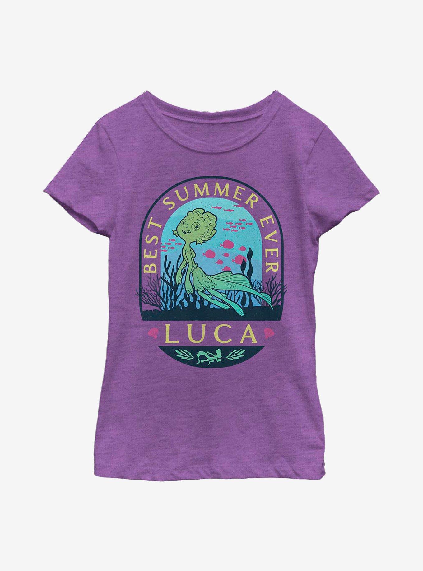 Disney Pixar Luca Best Summer Ever Stamp Youth Girls T-Shirt, , hi-res