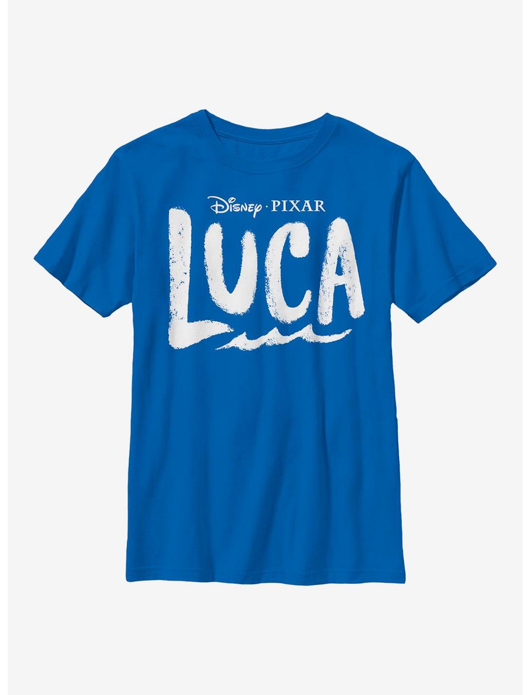 Disney Pixar Luca Logo Youth T-Shirt, ROYAL, hi-res
