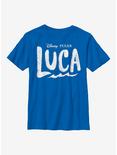 Disney Pixar Luca Logo Youth T-Shirt, ROYAL, hi-res