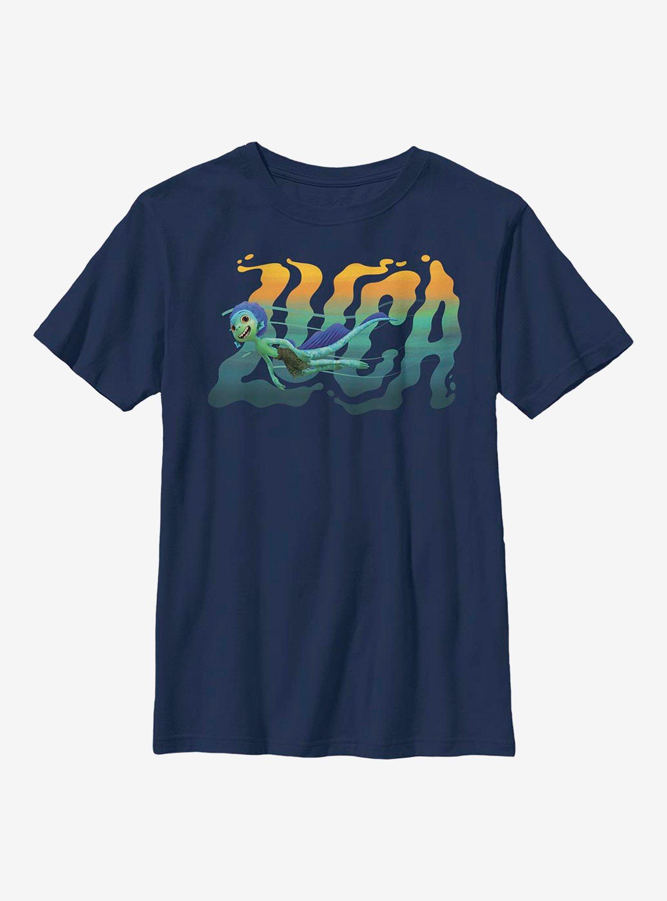 Disney Pixar Luca Swimming Youth T-Shirt, NAVY, hi-res