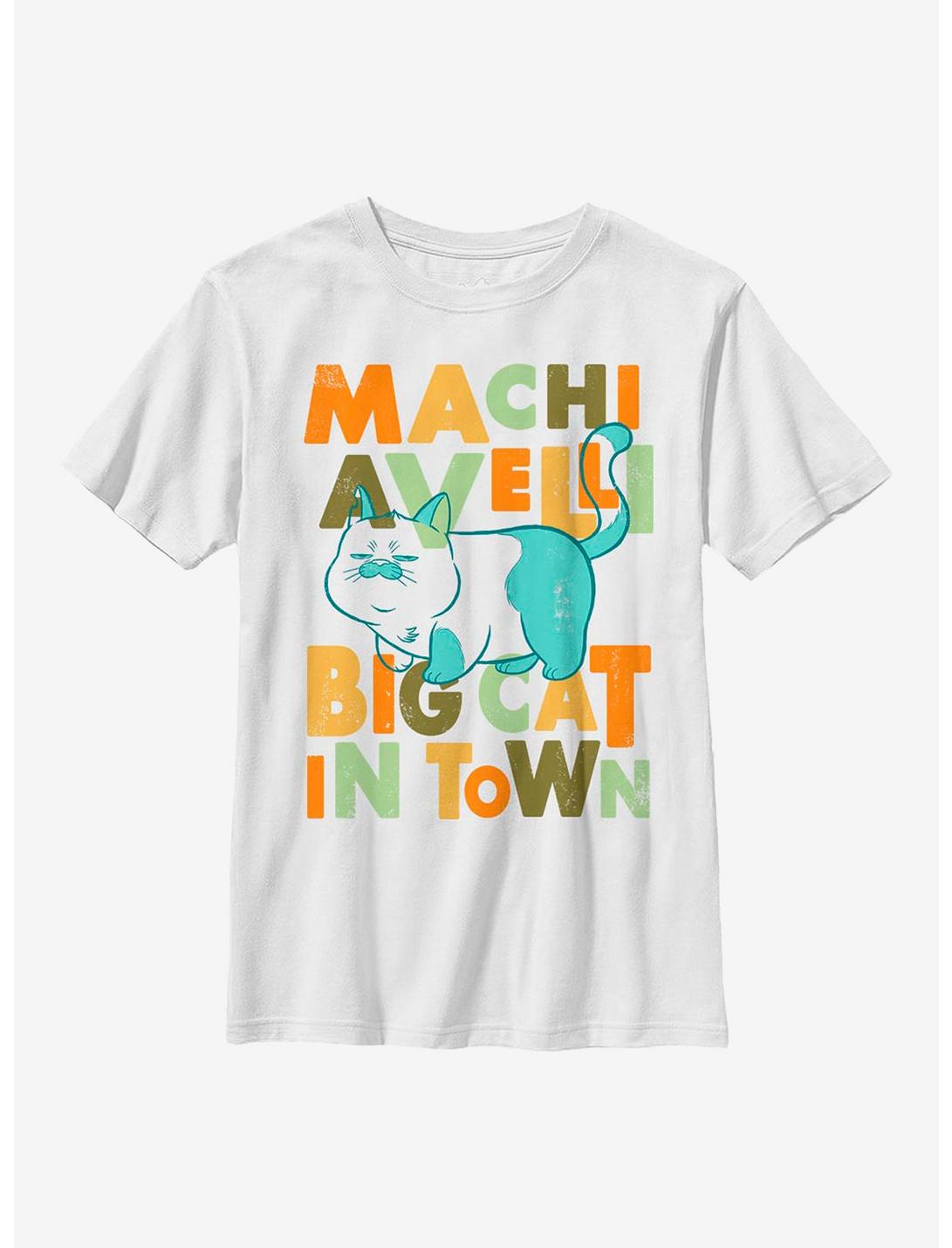 Disney Pixar Luca Machiavelli Big Cat In Town Youth T-Shirt, WHITE, hi-res