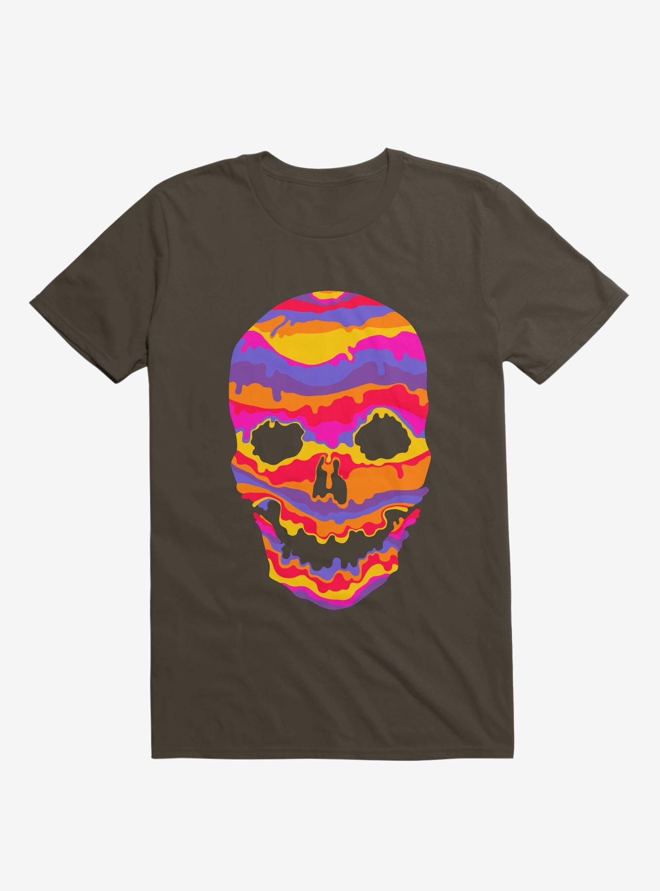 Melting Inside T-Shirt, BROWN, hi-res