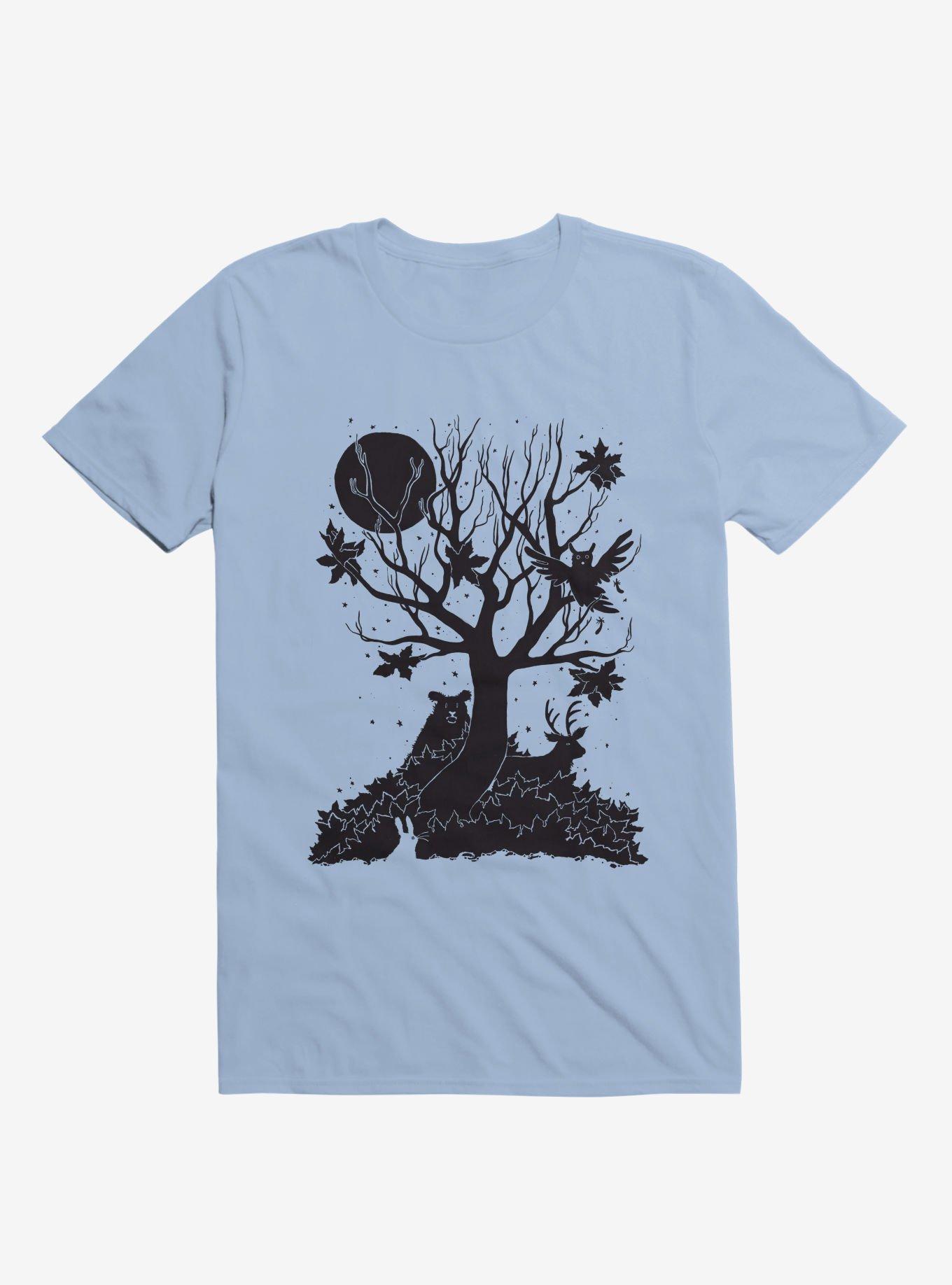 Autumn Forest Light Blue T-Shirt, , hi-res