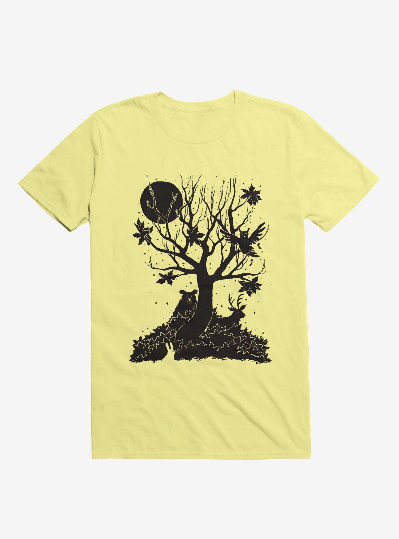Autumn Forest Corn Silk Yellow T-Shirt, CORN SILK, hi-res