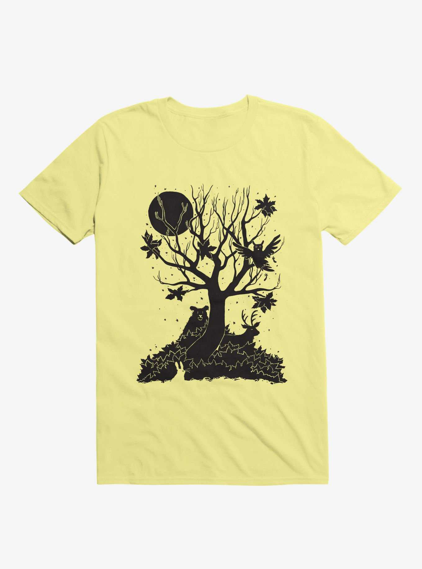 Autumn Forest Corn Silk Yellow T-Shirt, , hi-res