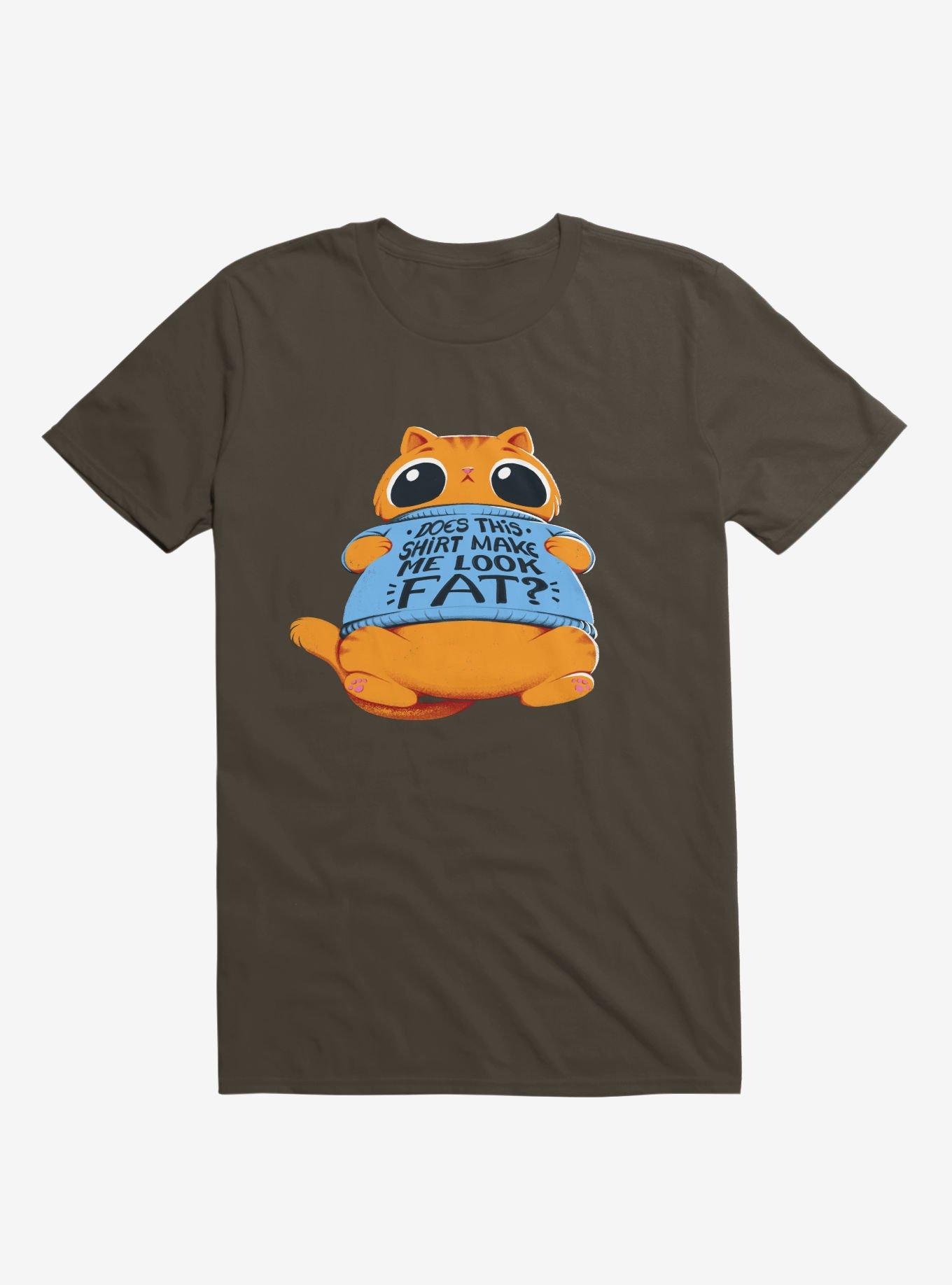 Does This Shirt Make Me Look Fat? Brown T-Shirt, , hi-res