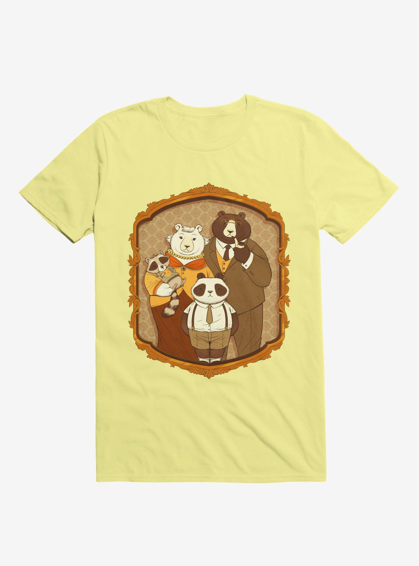 Family Portrait Mama Papa Bear T-Shirt, CORN SILK, hi-res