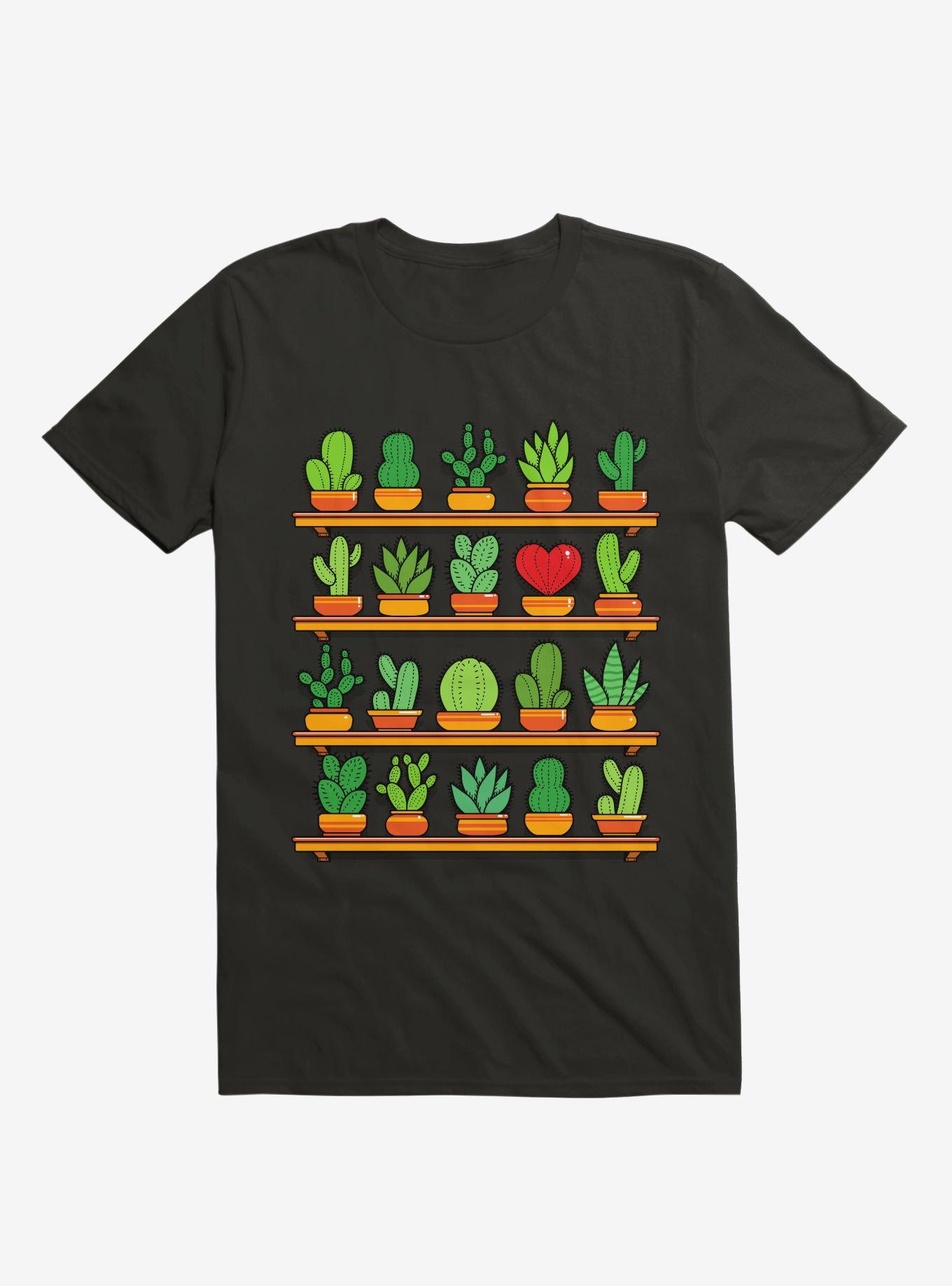 Love Yourself Cactus Heart T-Shirt, BLACK, hi-res