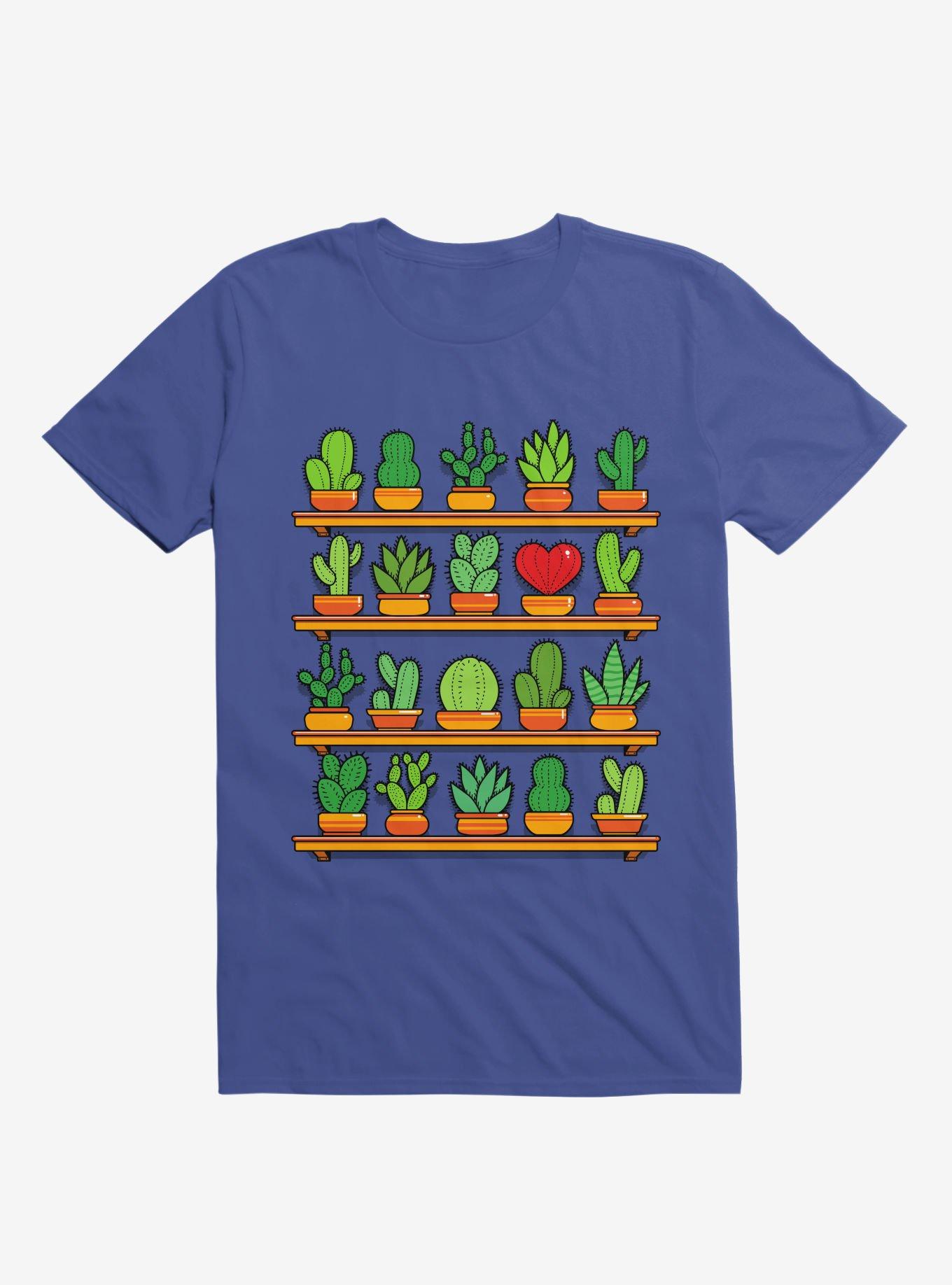 Love Yourself Cactus Heart T-Shirt, ROYAL, hi-res