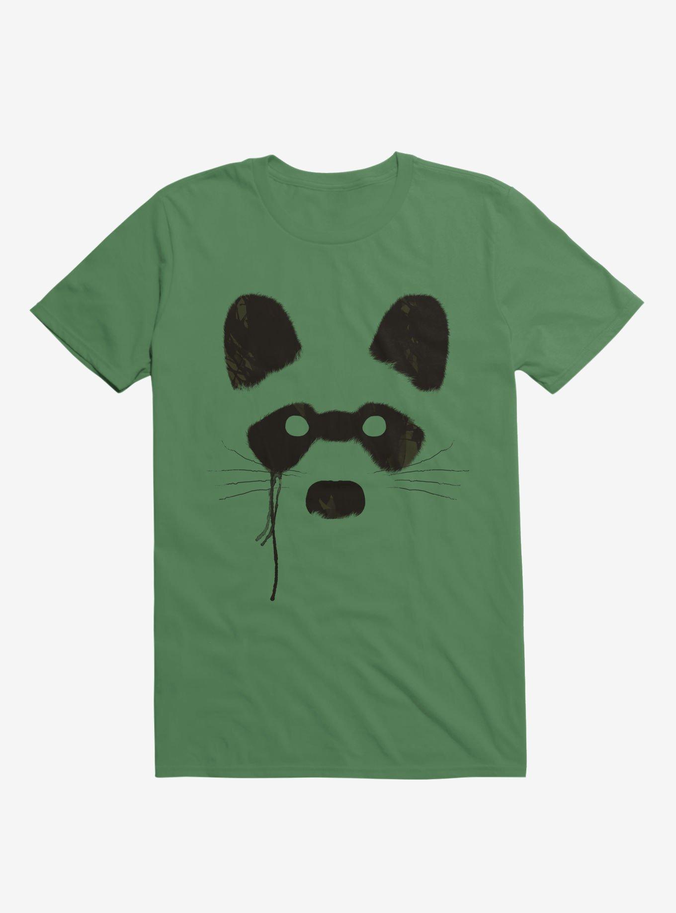 Raccoon T-Shirt, KELLY GREEN, hi-res