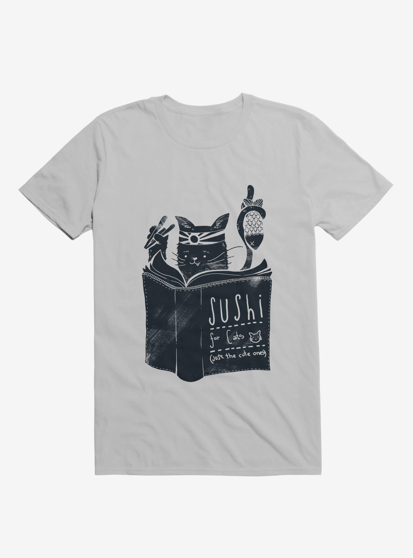 Sushi For Cats Ice Grey T-Shirt, , hi-res