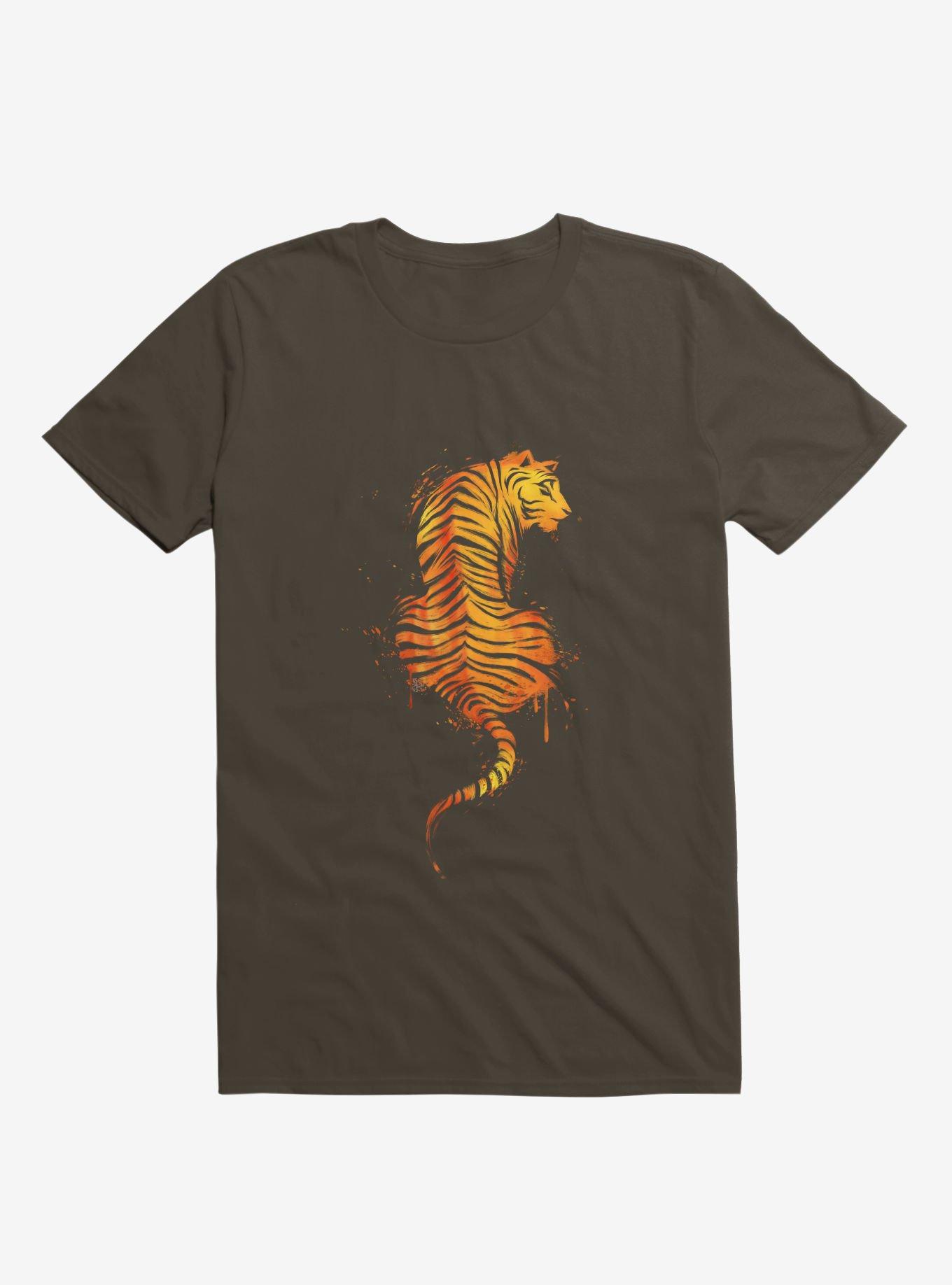 Tiger Ink Brown T-Shirt, BROWN, hi-res