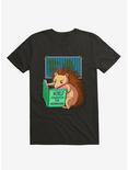 World Domination For Hedgehogs Black T-Shirt, BLACK, hi-res