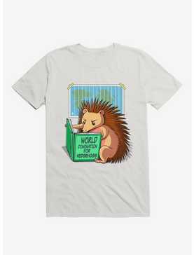 World Domination For Hedgehogs White T-Shirt, , hi-res
