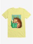 World Domination For Hedgehogs Corn Silk Yellow T-Shirt, CORN SILK, hi-res