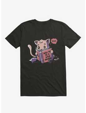 How To Be A Wild Animal Cat Black T-Shirt, , hi-res