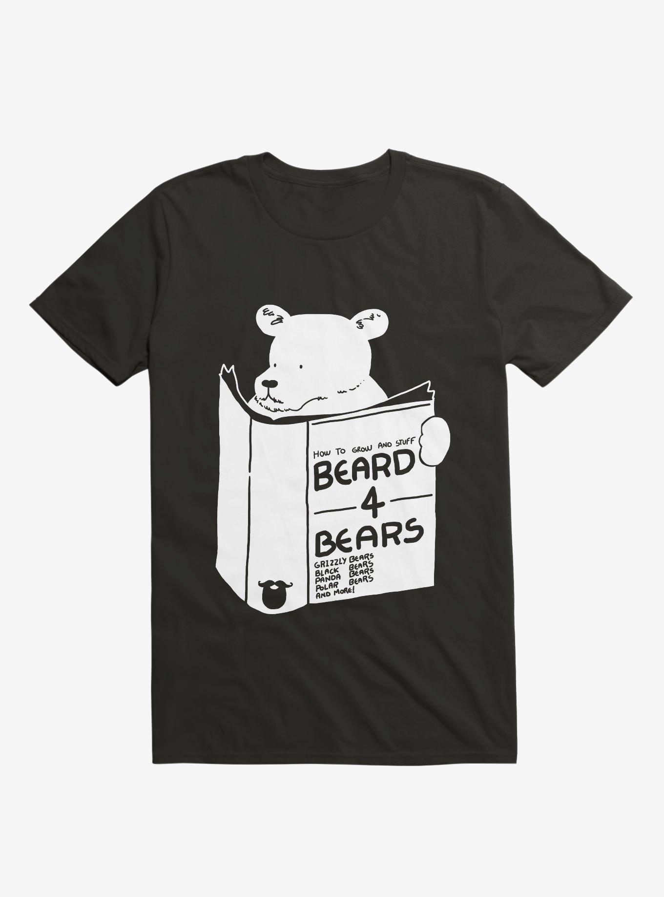 Beard For Bears Black T-Shirt, BLACK, hi-res