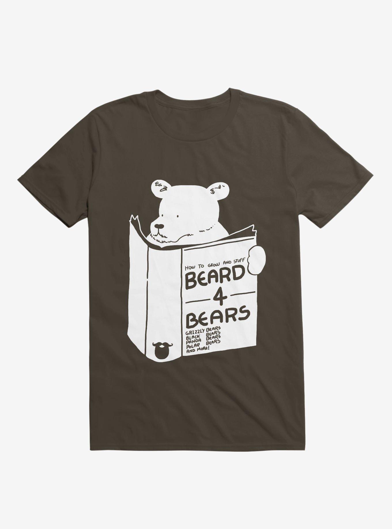 Beard For Bears Brown T-Shirt, BROWN, hi-res