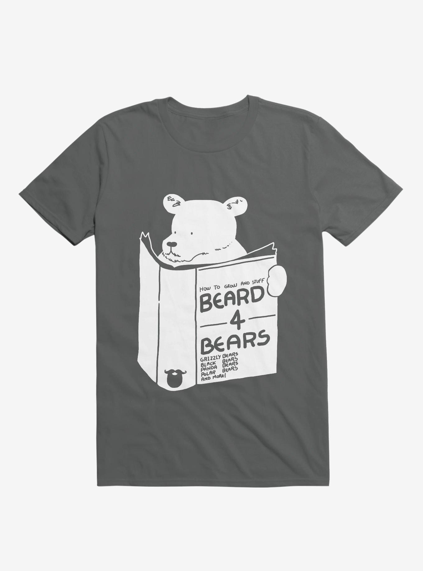 Beard For Bears Charcoal Grey T-Shirt, CHARCOAL, hi-res