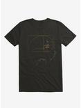 Golden Cat T-Shirt, BLACK, hi-res