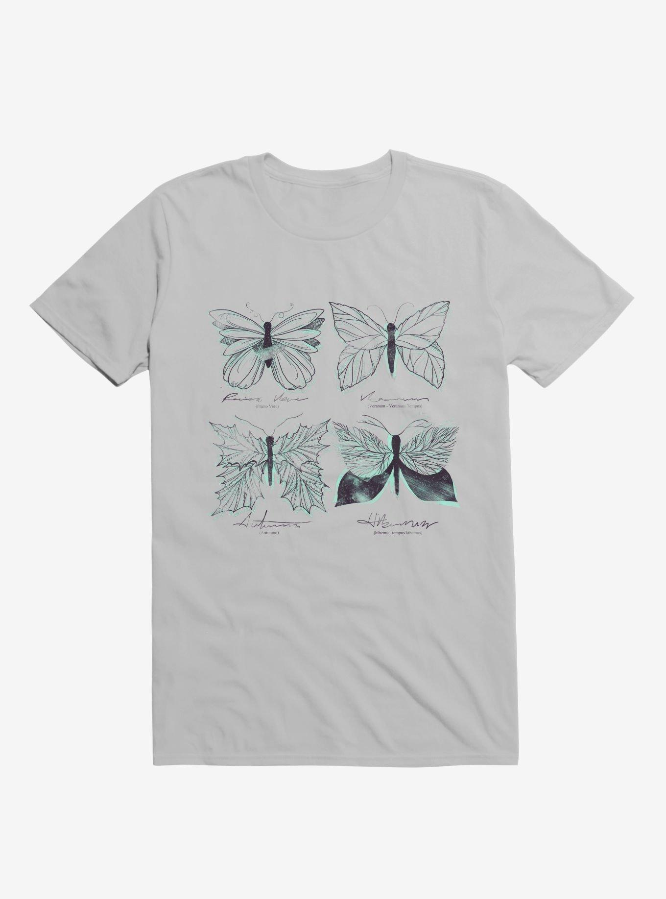 Seasons Change Butterfly Ice Grey T-Shirt, , hi-res