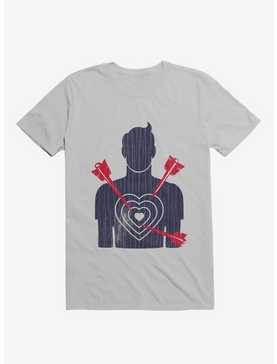 Target Heart Ice Grey T-Shirt, , hi-res