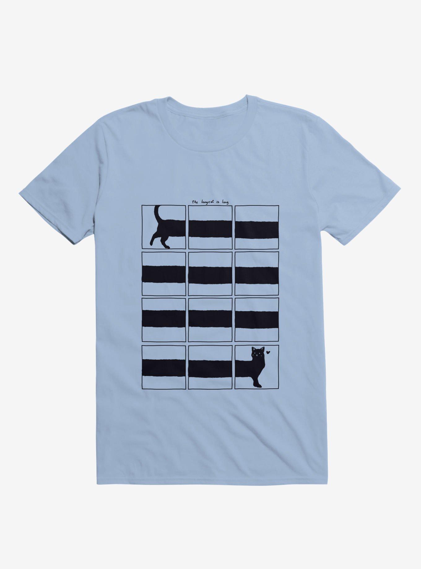The Longcat Is Long Light Blue T-Shirt, , hi-res