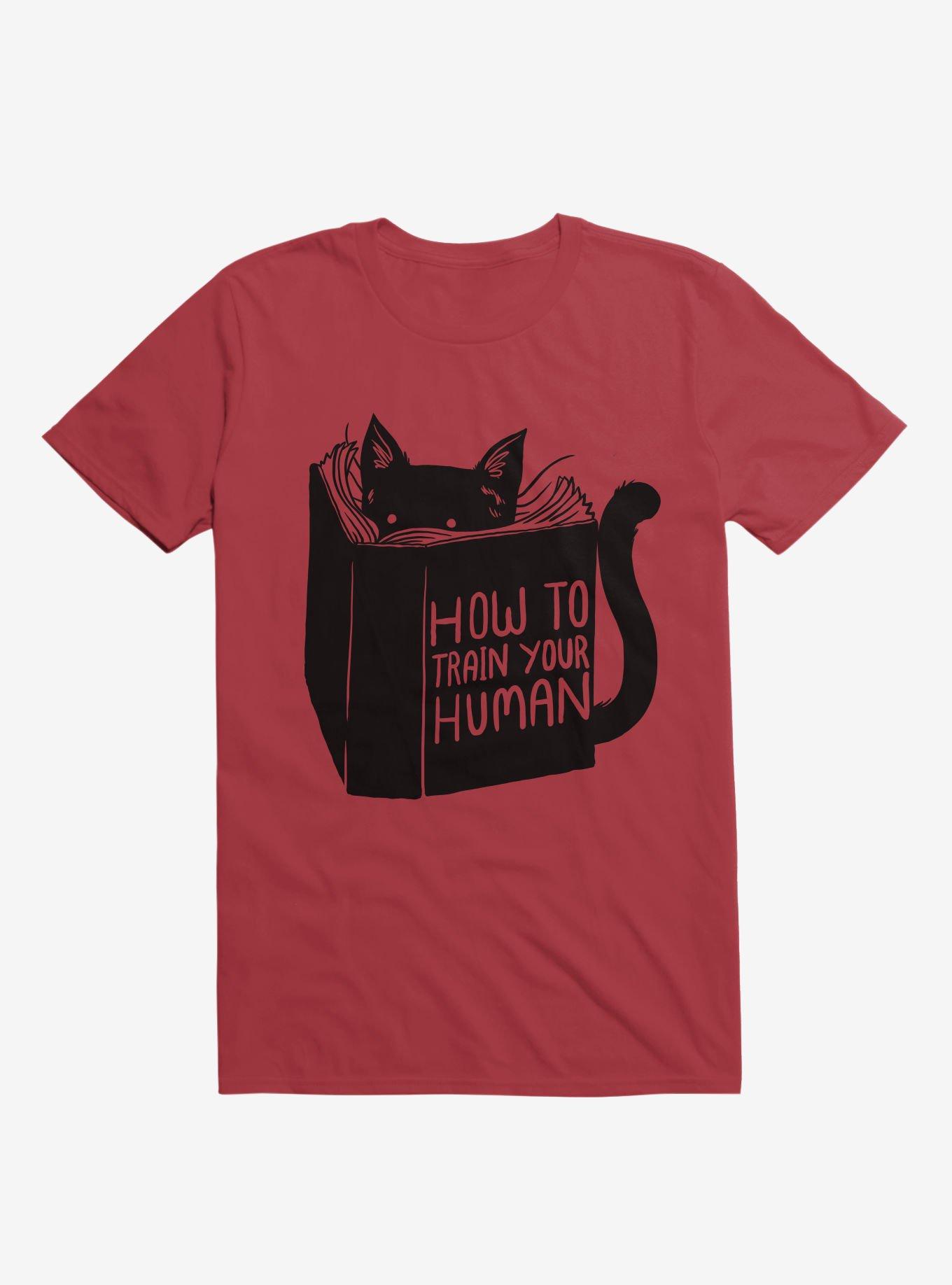 THRDLESS How To Train Your Human Red T-Shirt