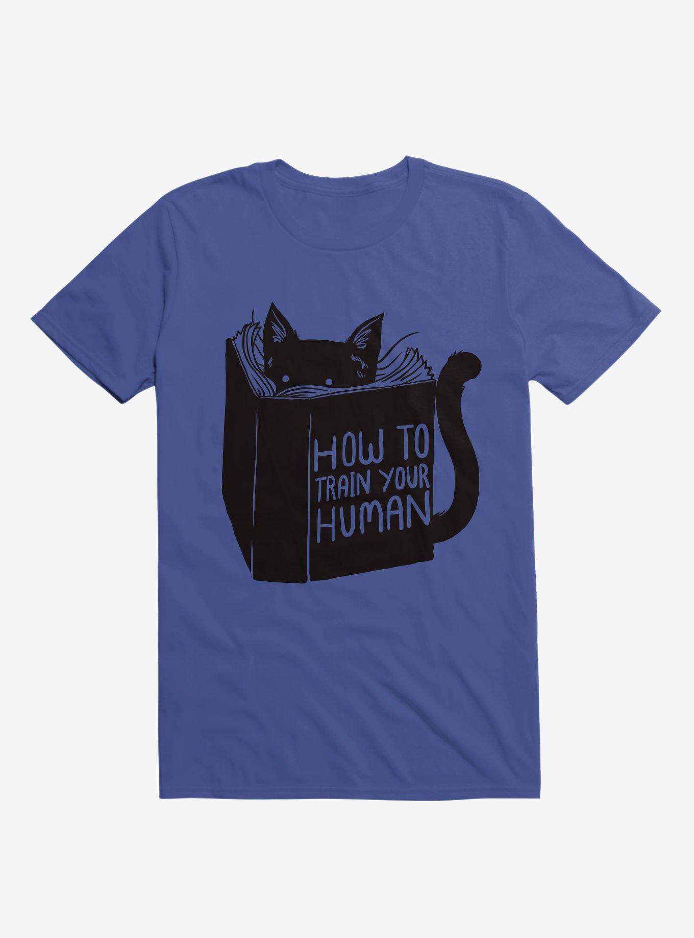 THRDLESS How To Train Your Human Royal Blue T-Shirt