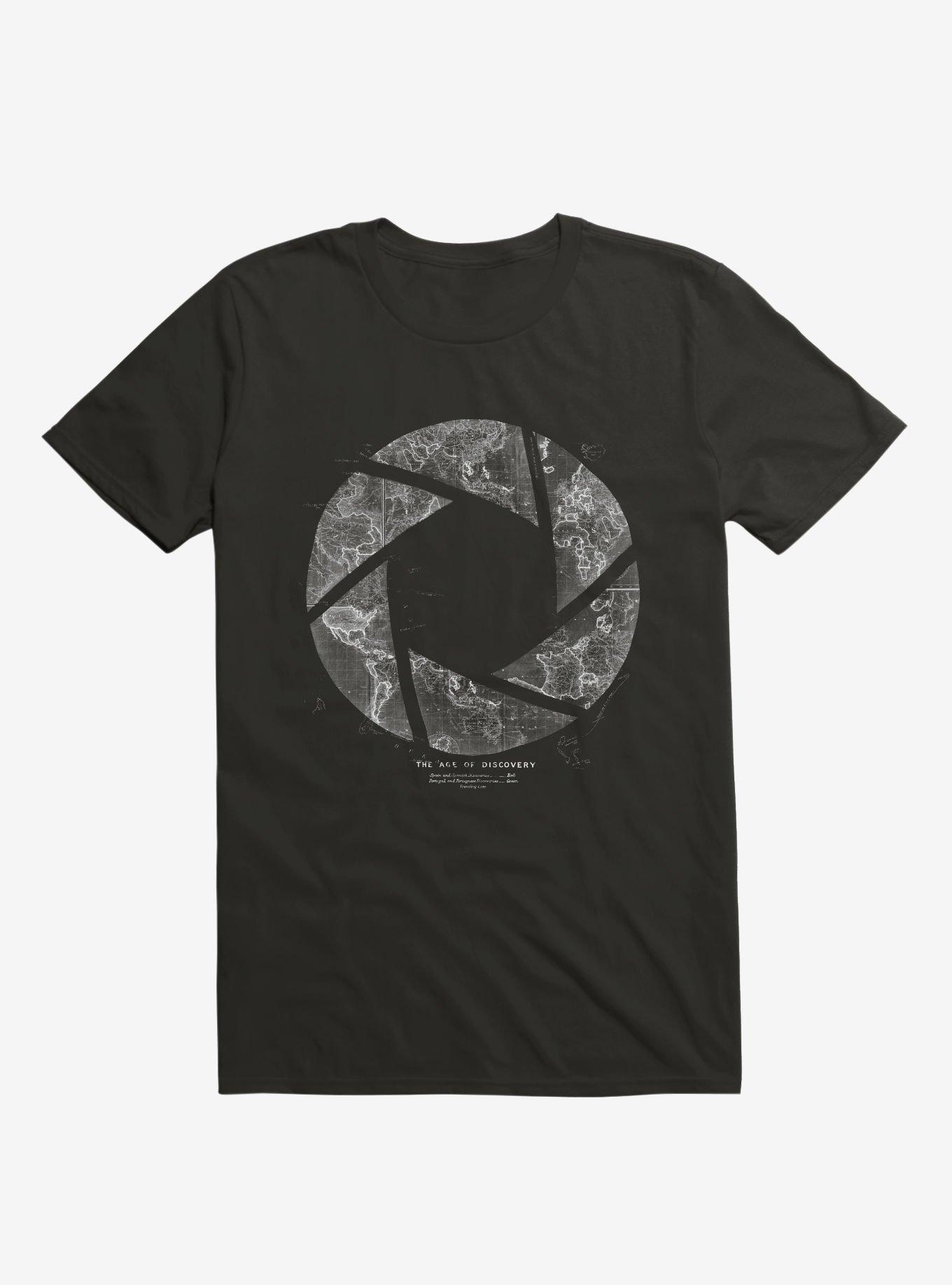Traveling Lens Black T-Shirt, BLACK, hi-res