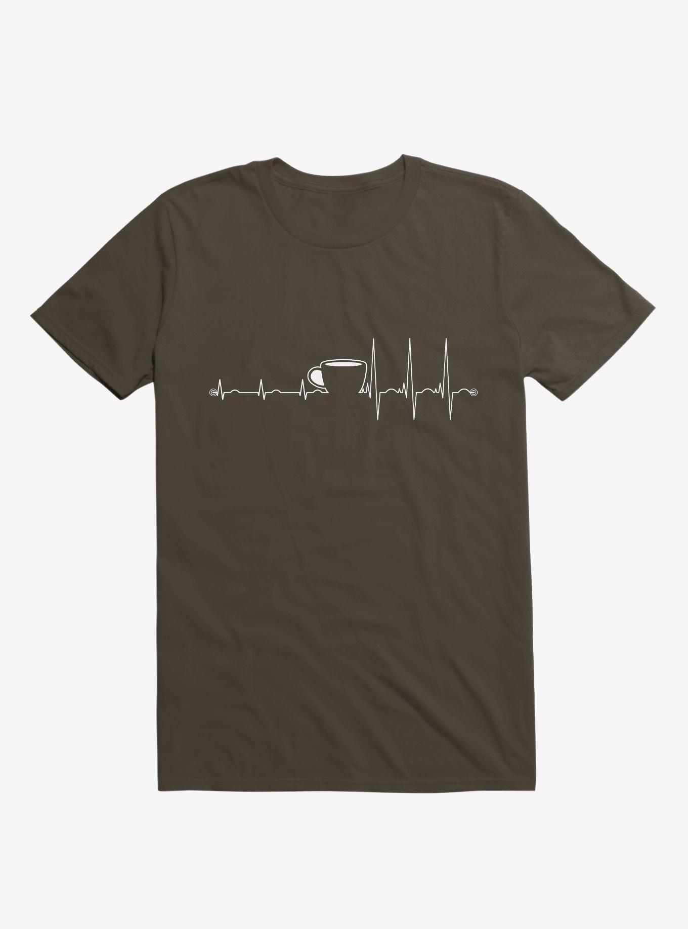 Wakeup Coffee Brown T-Shirt, , hi-res