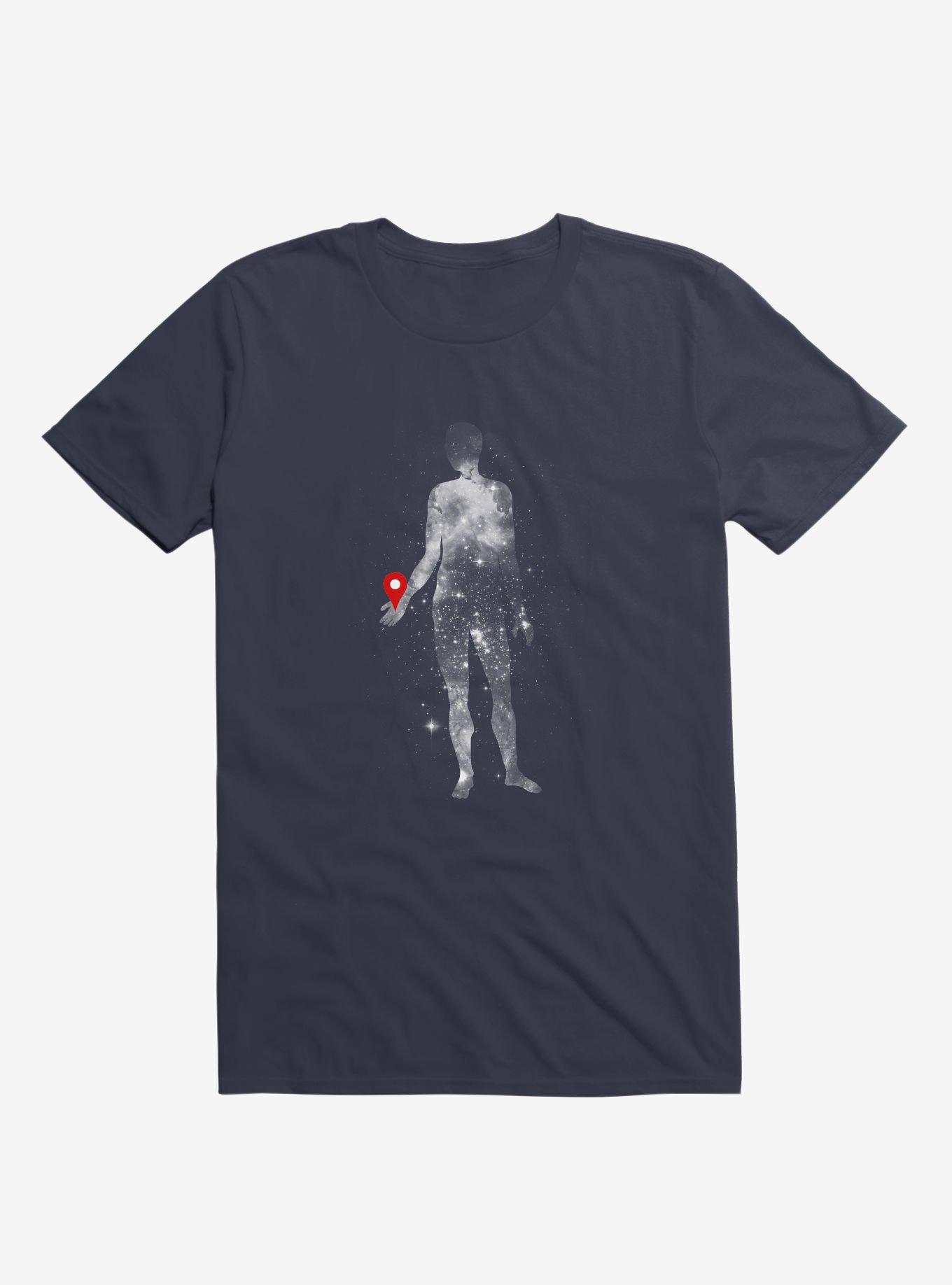 Where Are We Now Navy Blue T-Shirt, NAVY, hi-res